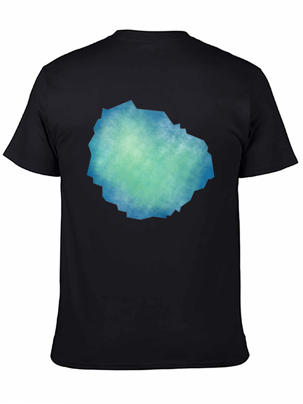 Abstract Teal & Blue Graphic Tee