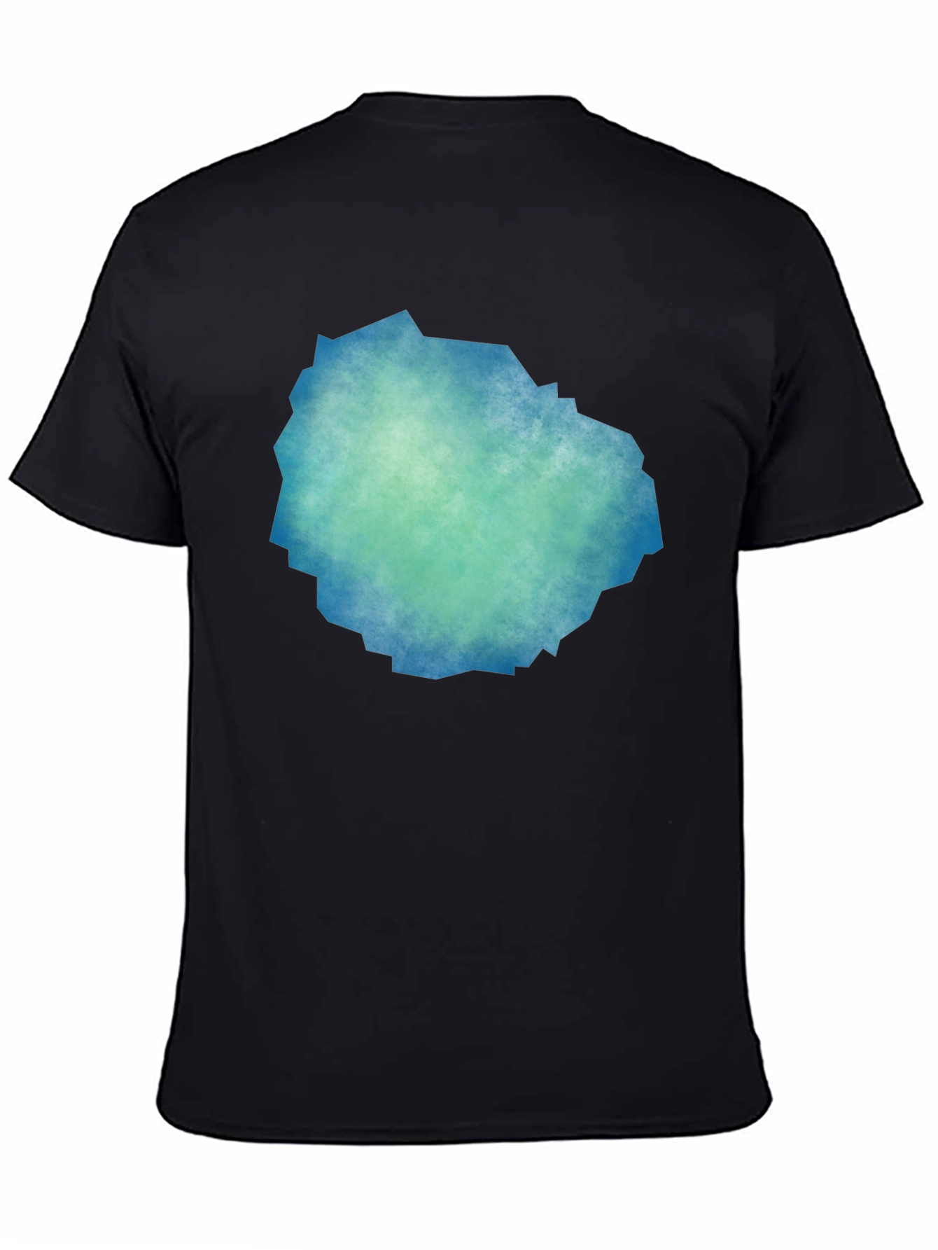 Abstract Teal & Blue Graphic Tee