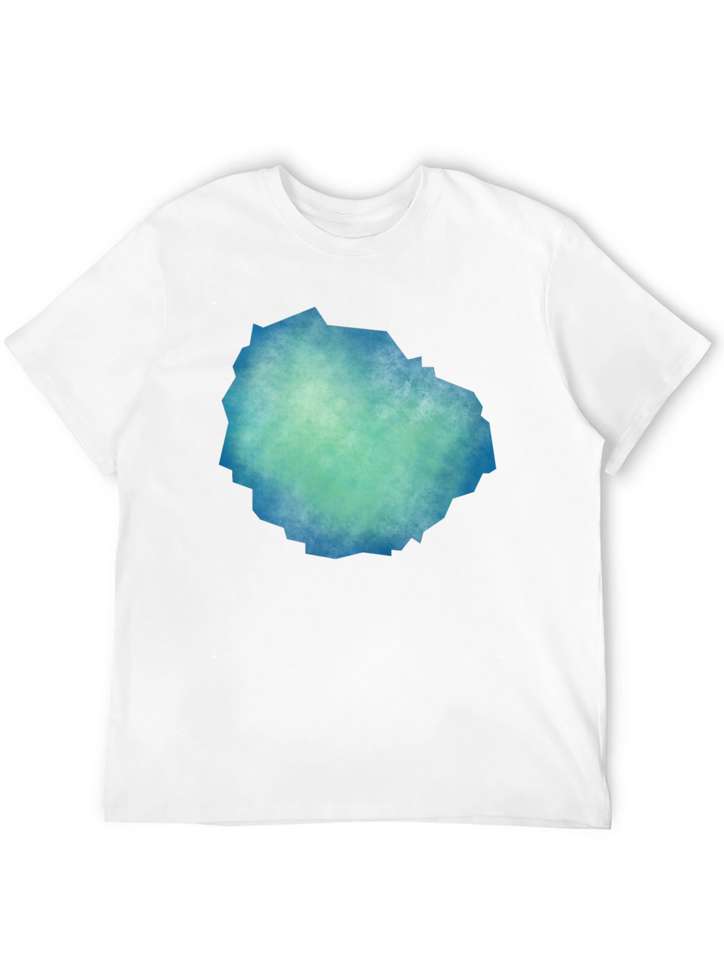 Abstract Teal & Blue Graphic Tee