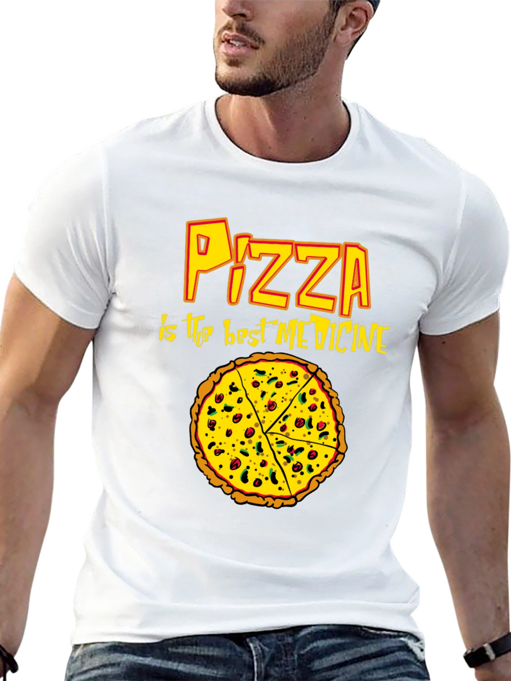 Pizza is the Best Medicine Graphic T-Shirt