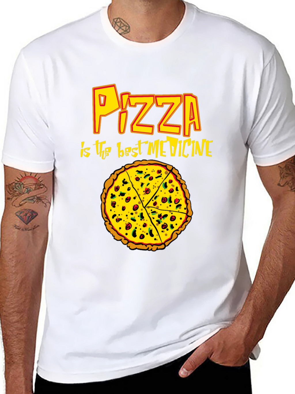 Pizza is the Best Medicine Graphic T-Shirt