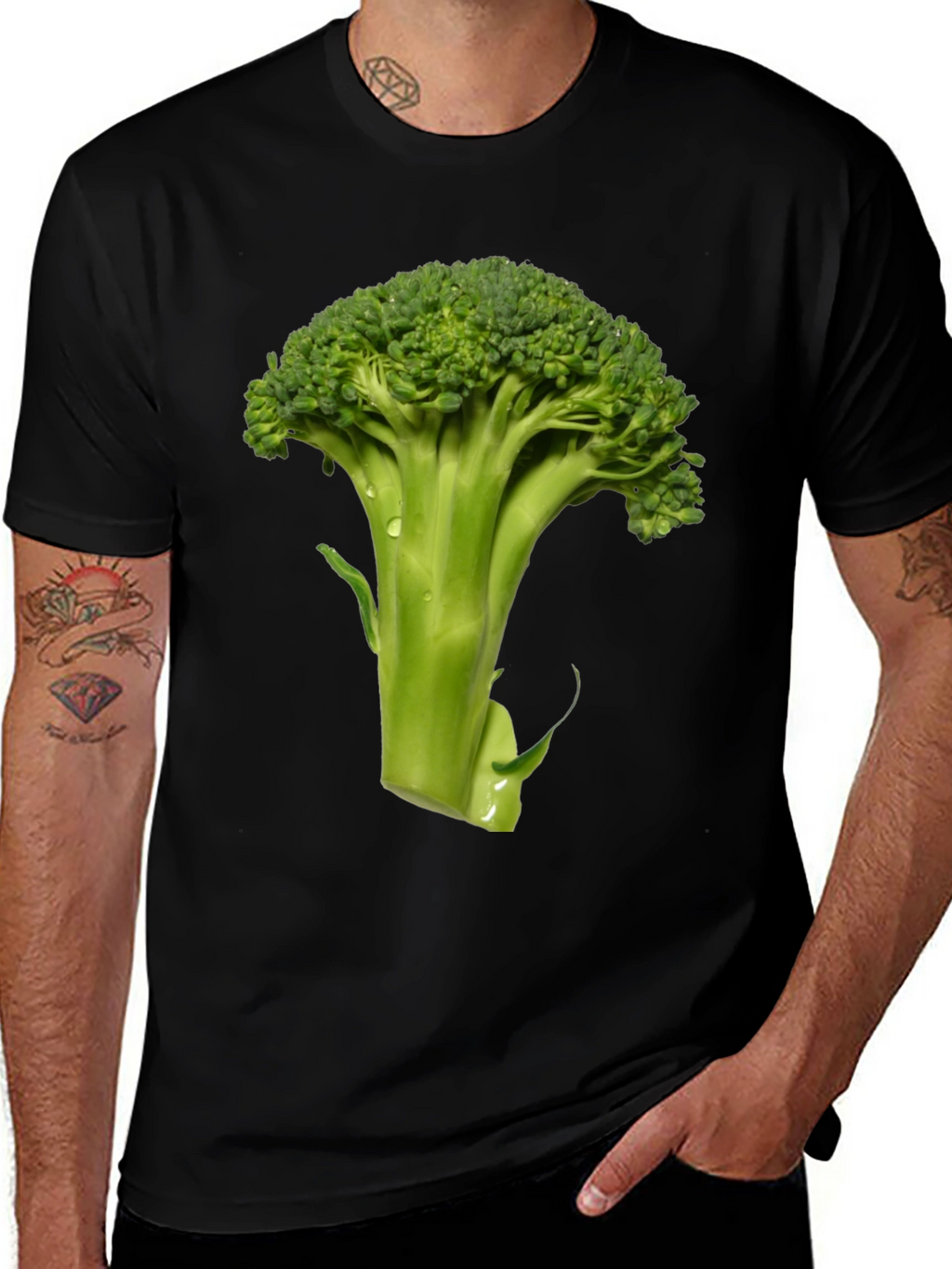 Broccoli Graphic Tee - Fresh Vegetable Shirt