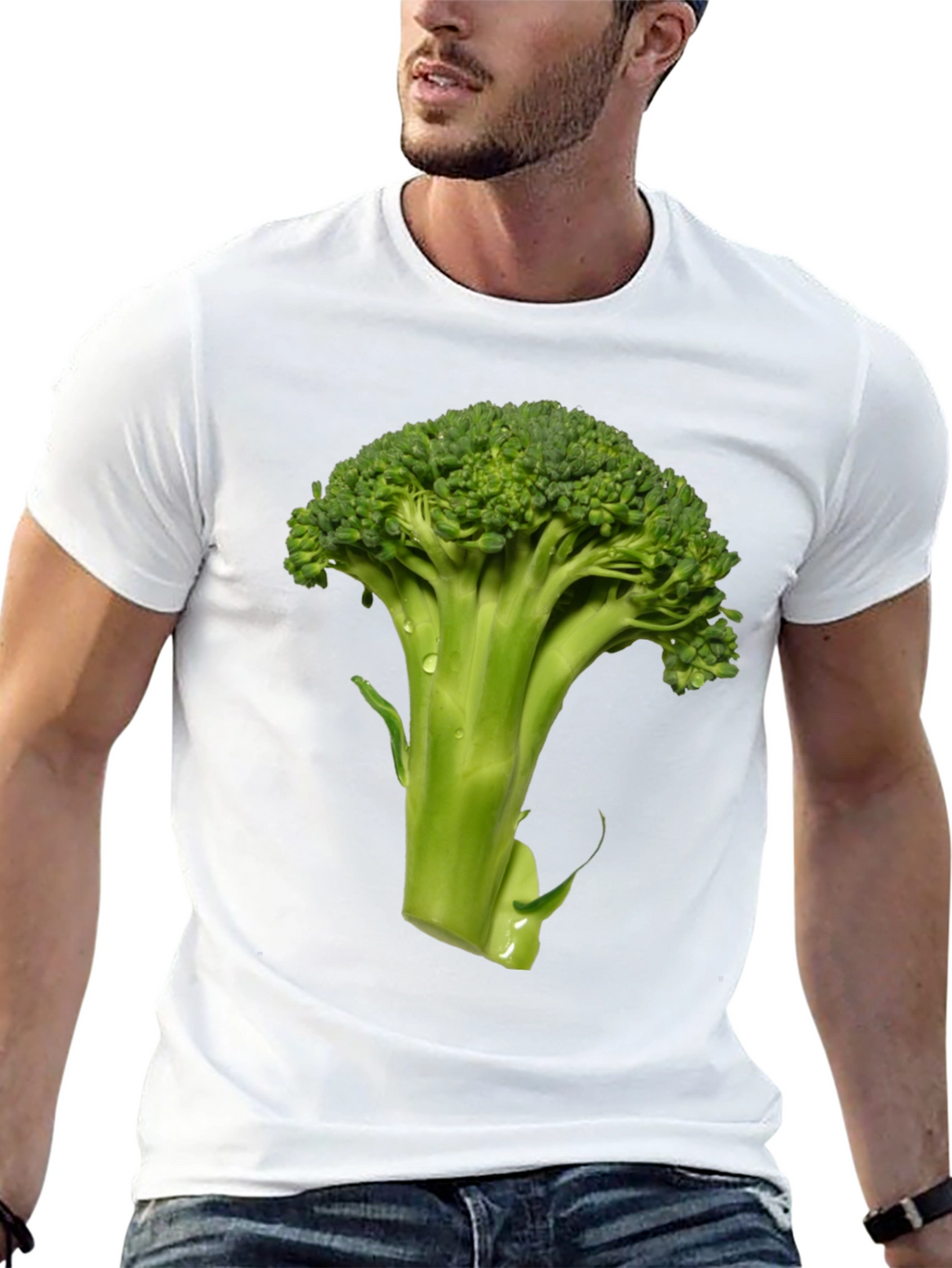 Broccoli Graphic Tee - Fresh Vegetable Shirt