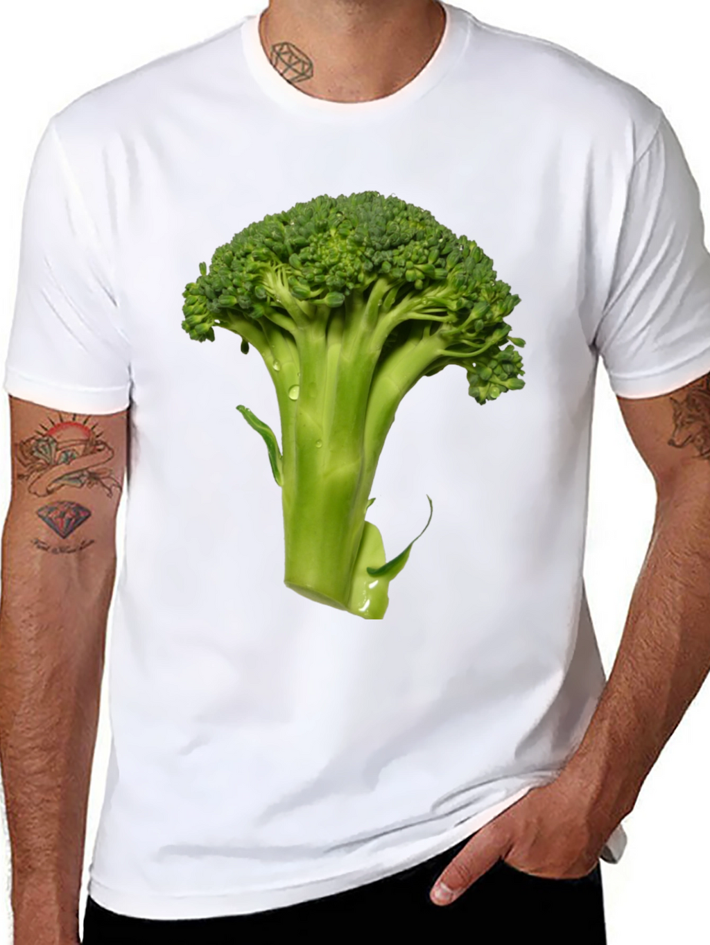 Broccoli Graphic Tee - Fresh Vegetable Shirt