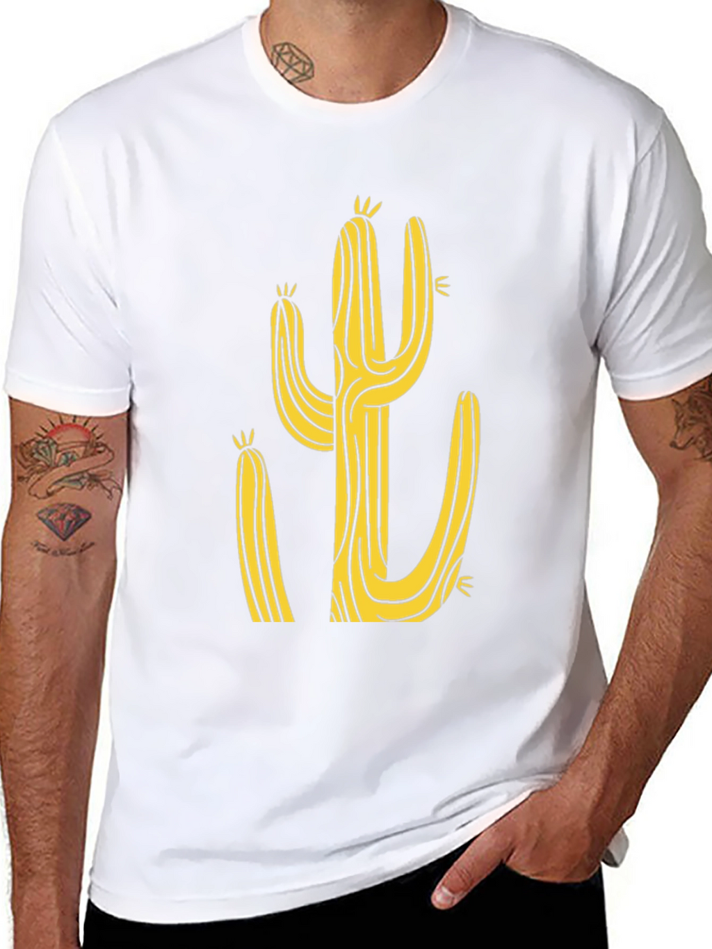 Cactus Graphic Black Tee