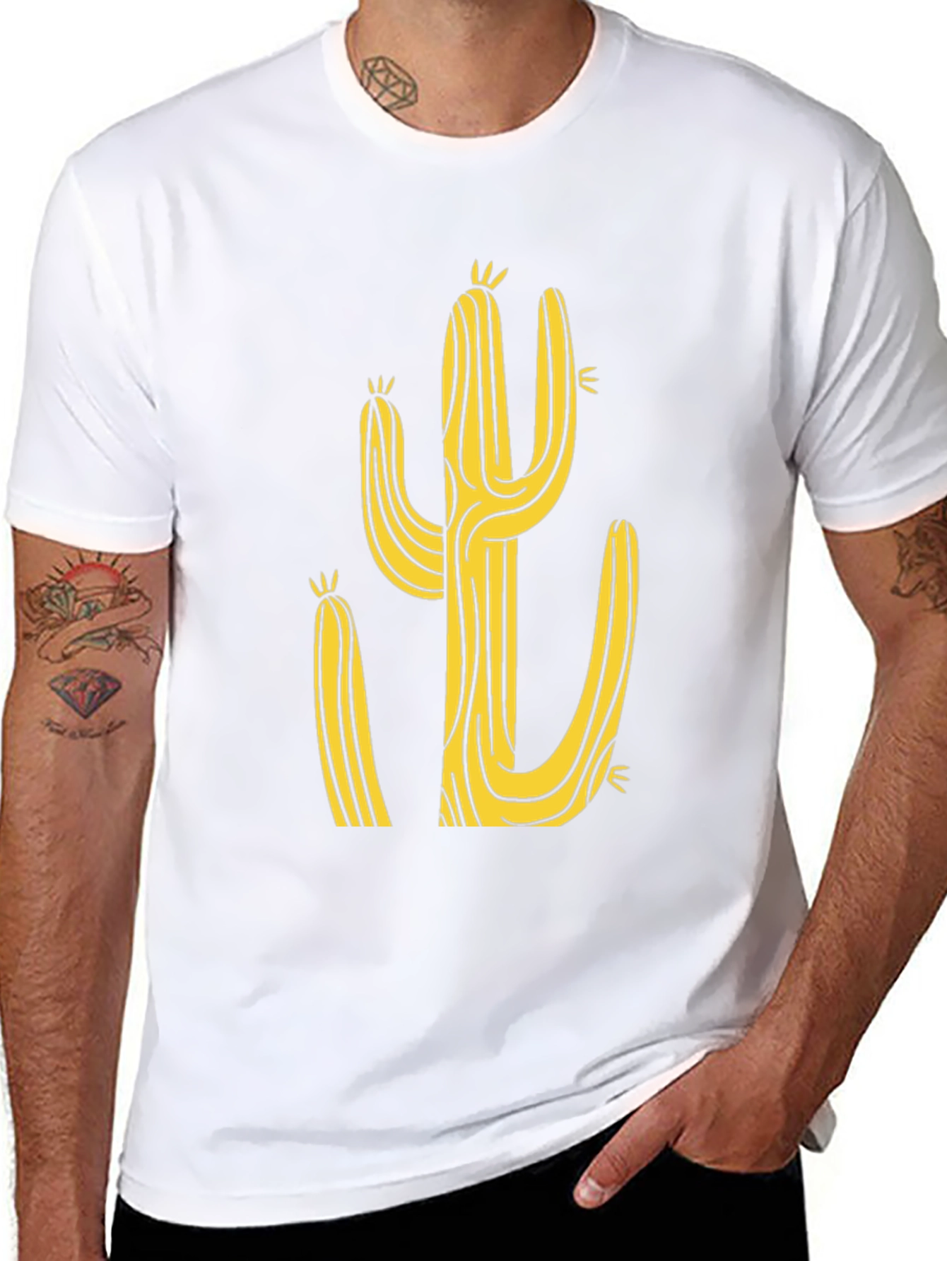 Cactus Graphic Black Tee