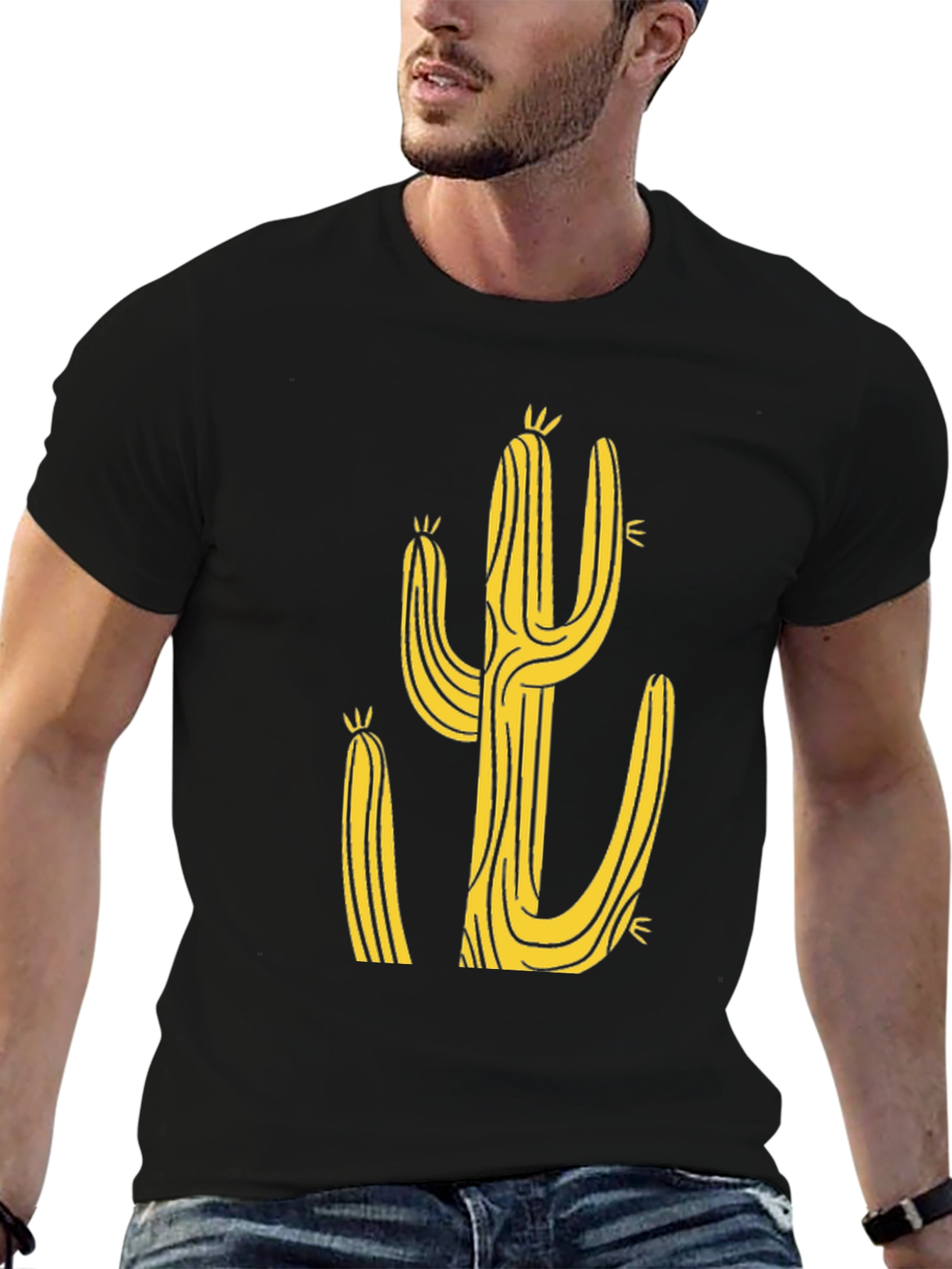Cactus Graphic Black Tee