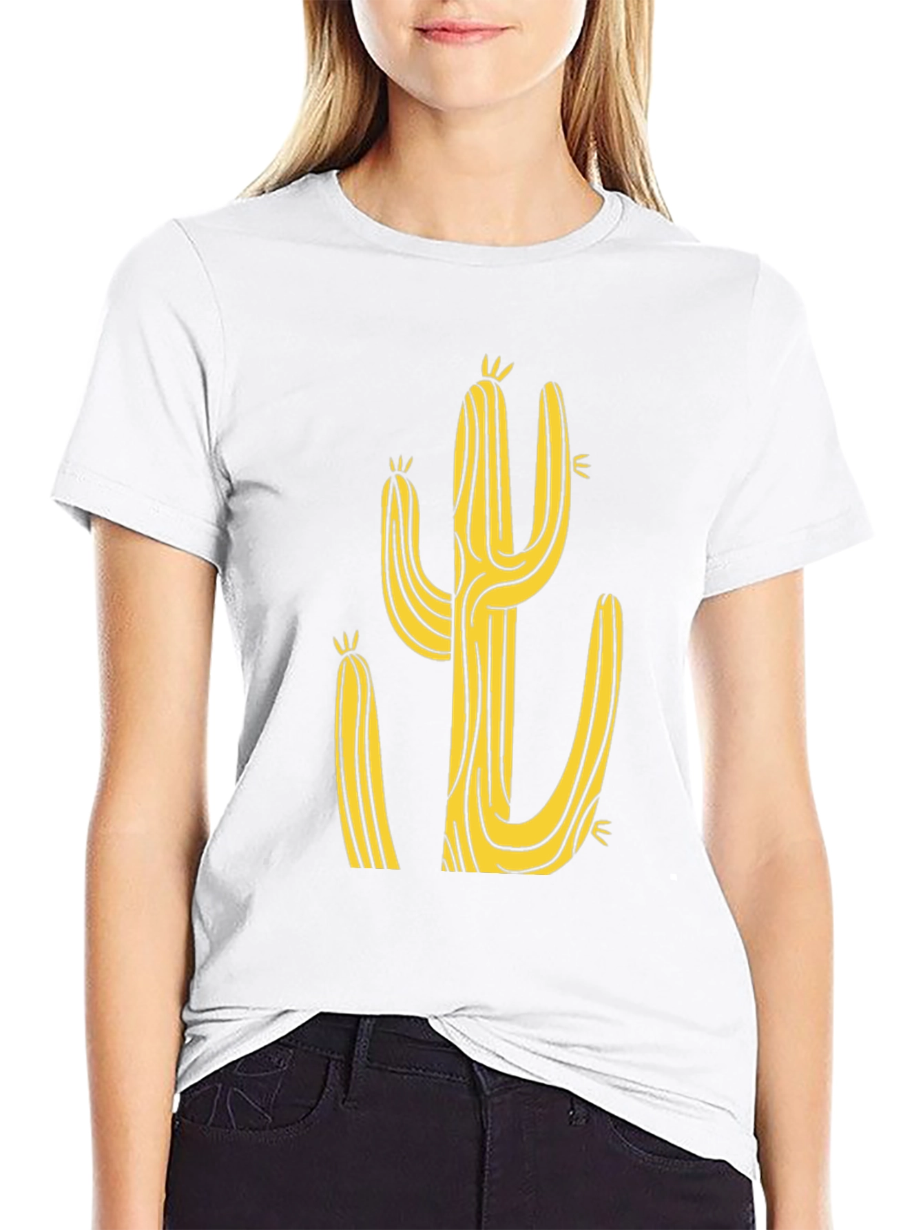 Cactus Graphic Black Tee