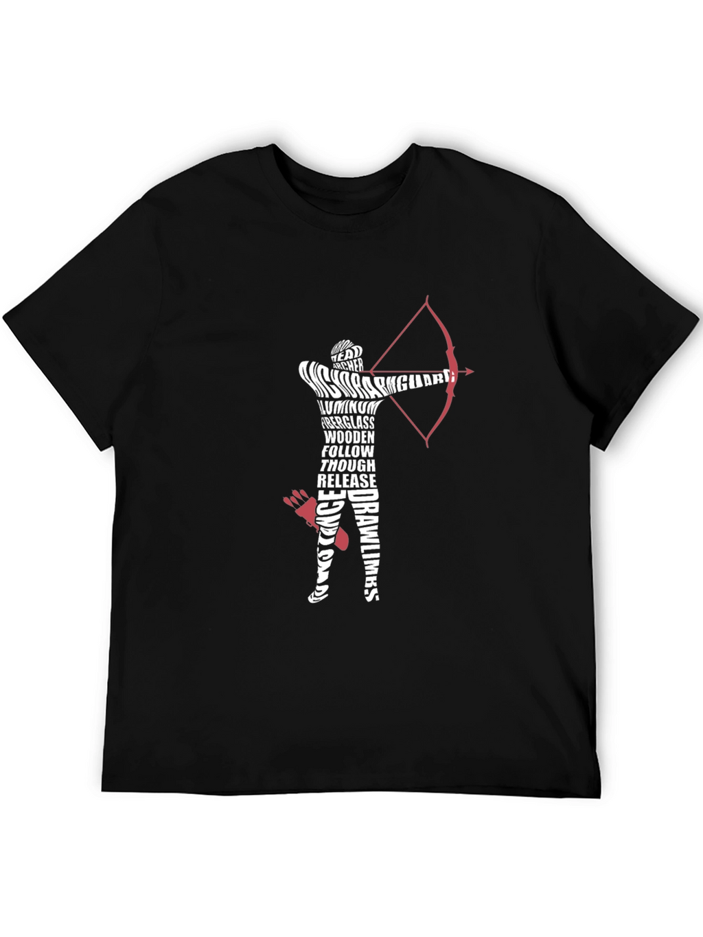 Archery Word Art Graphic Tee