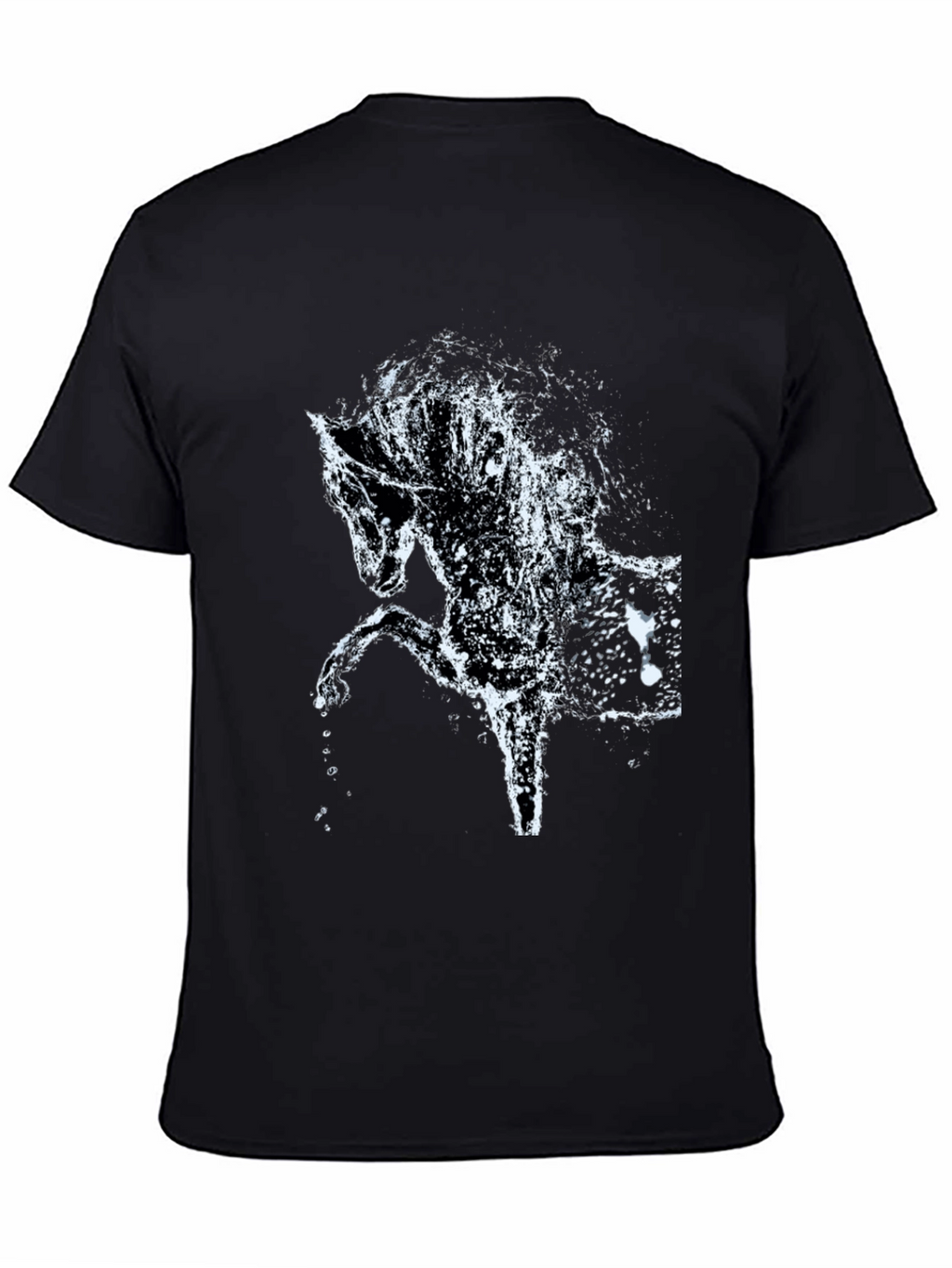 Black Horse Water Splash Graphic Tee