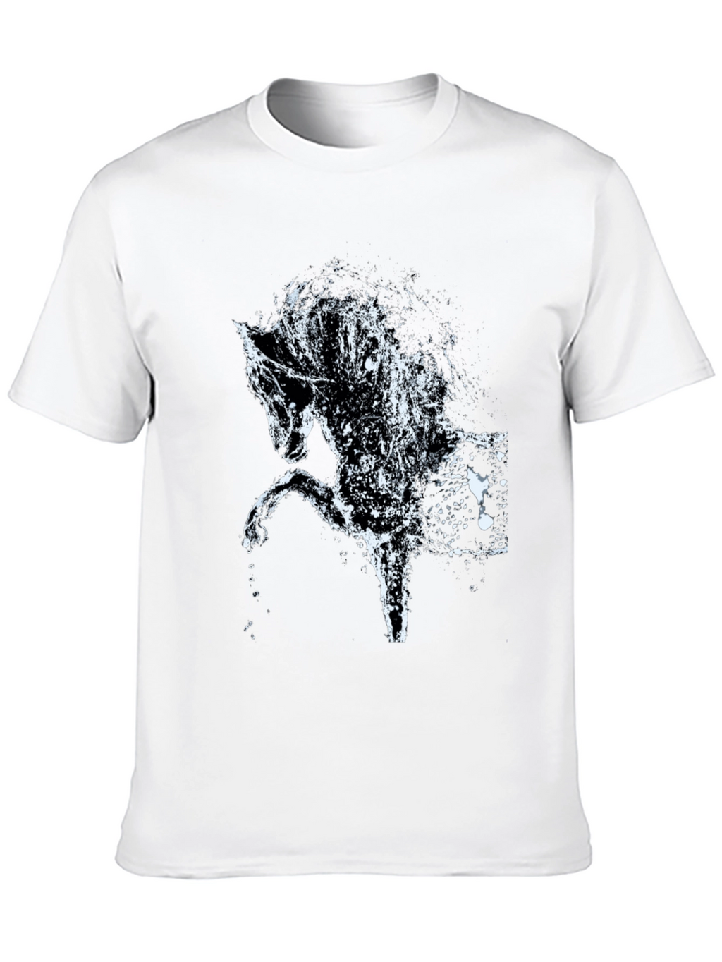 Black Horse Water Splash Graphic Tee