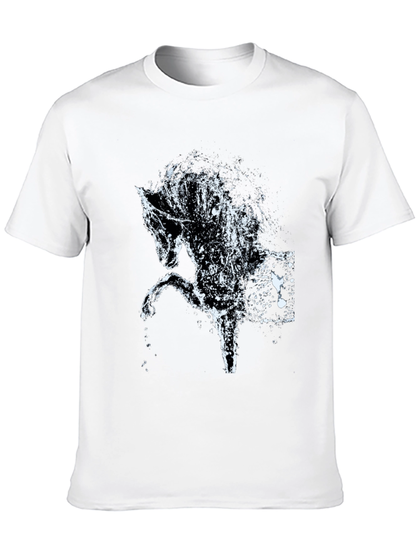Black Horse Water Splash Graphic Tee