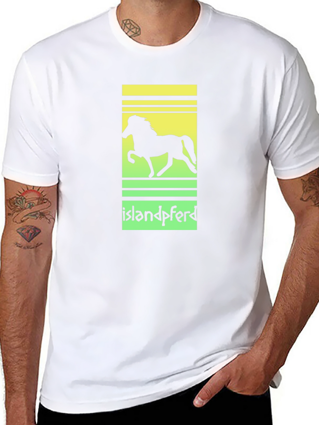 Islandpferd Horse Silhouette T-Shirt