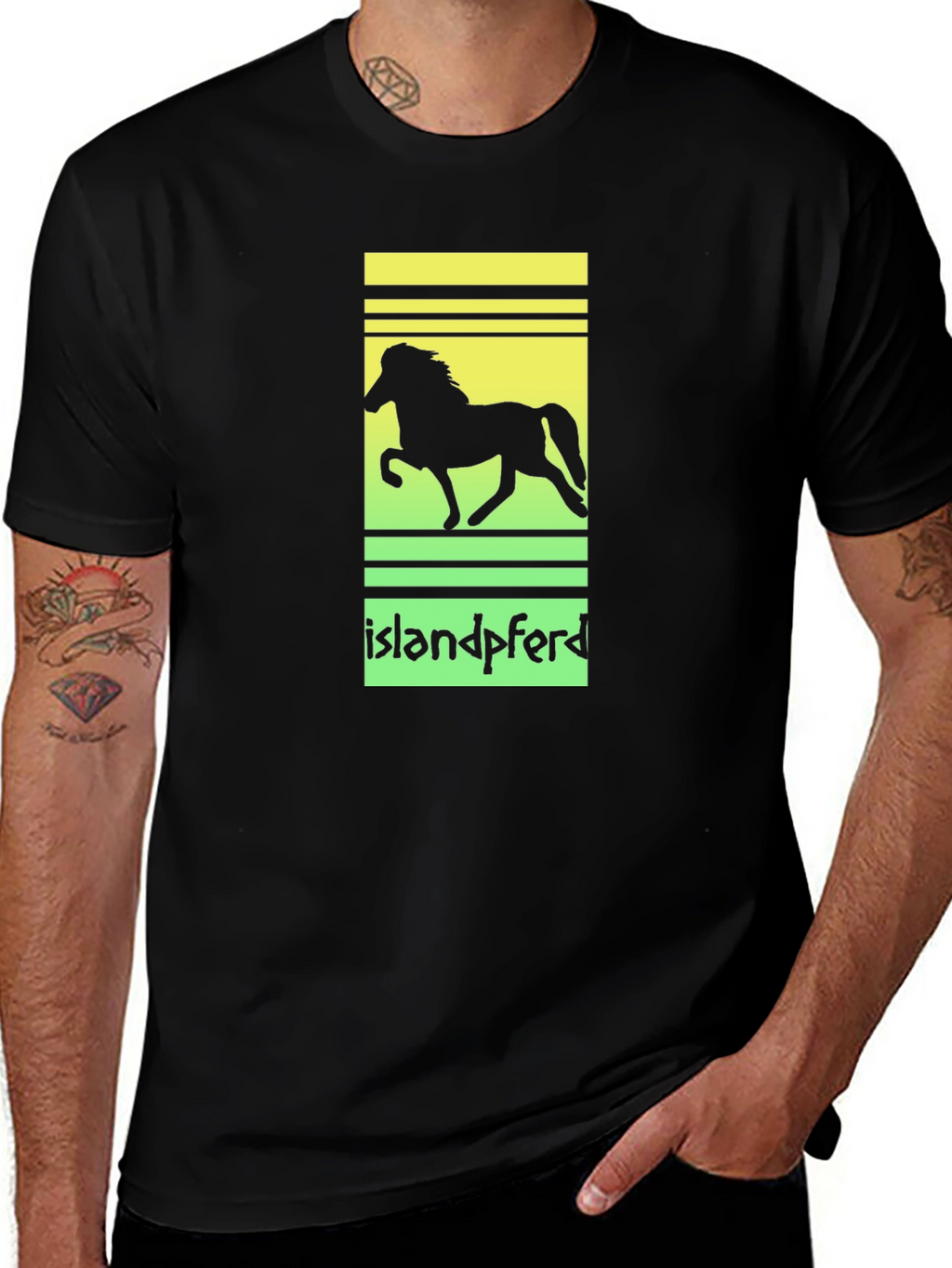 Islandpferd Horse Silhouette T-Shirt
