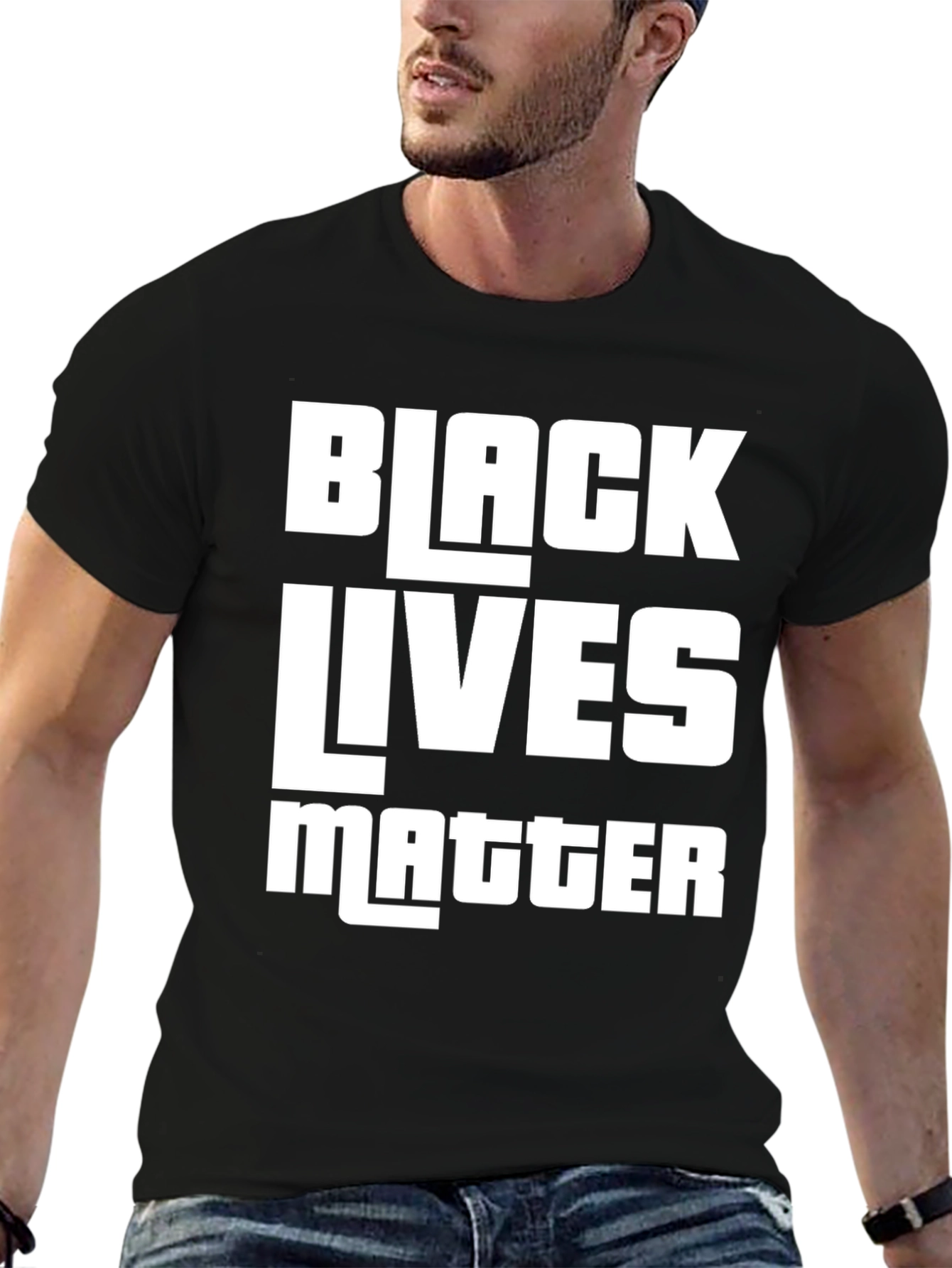 Black Lives Matter Graphic Tee - Black Cotton