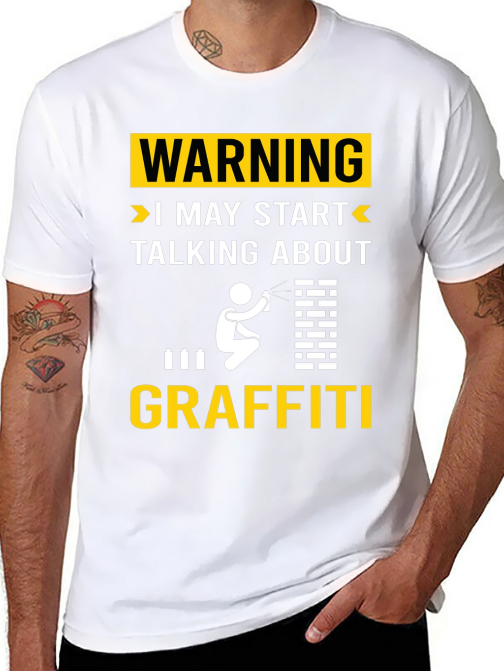 Warning May Talk About Graffiti T-Shirt