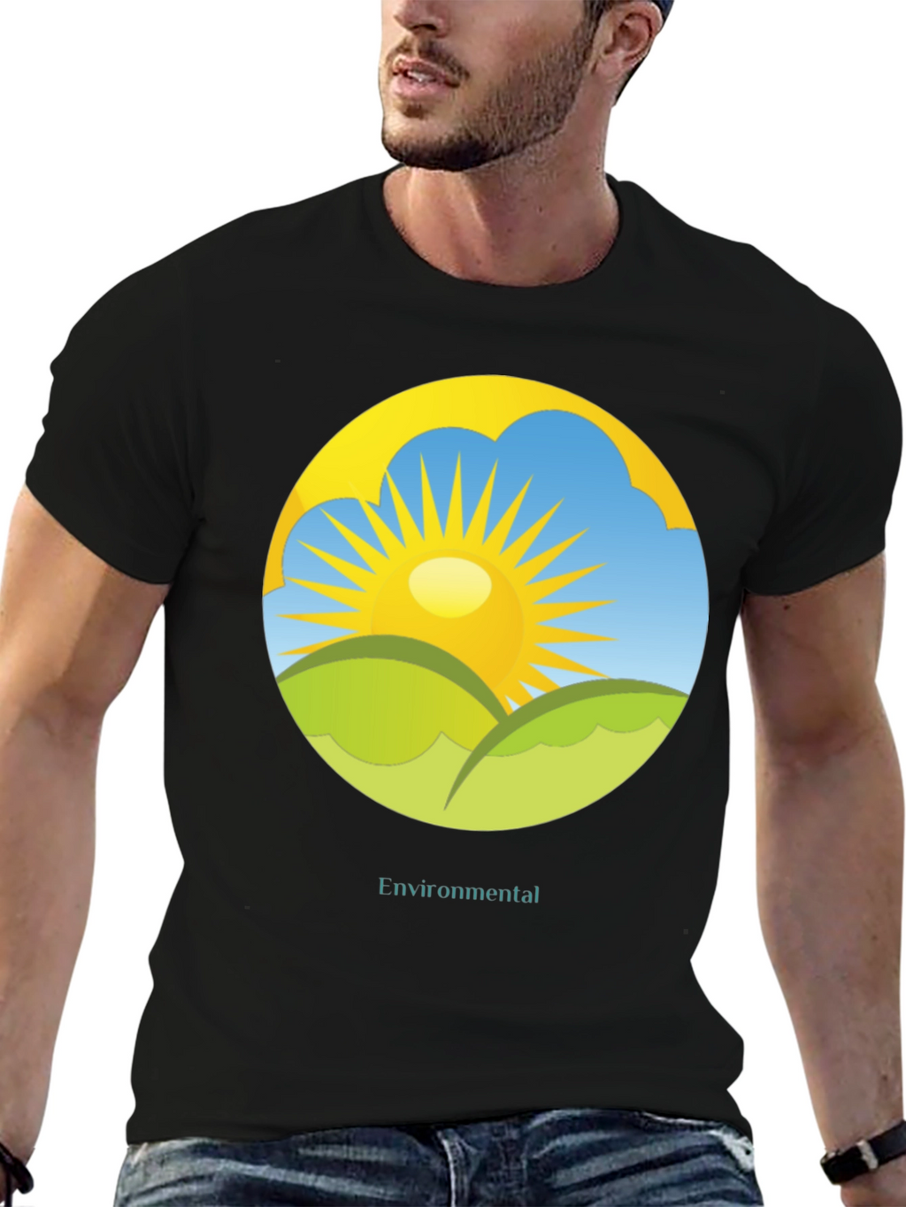 Environmental Graphic Tee -  Nature Inspired Design
