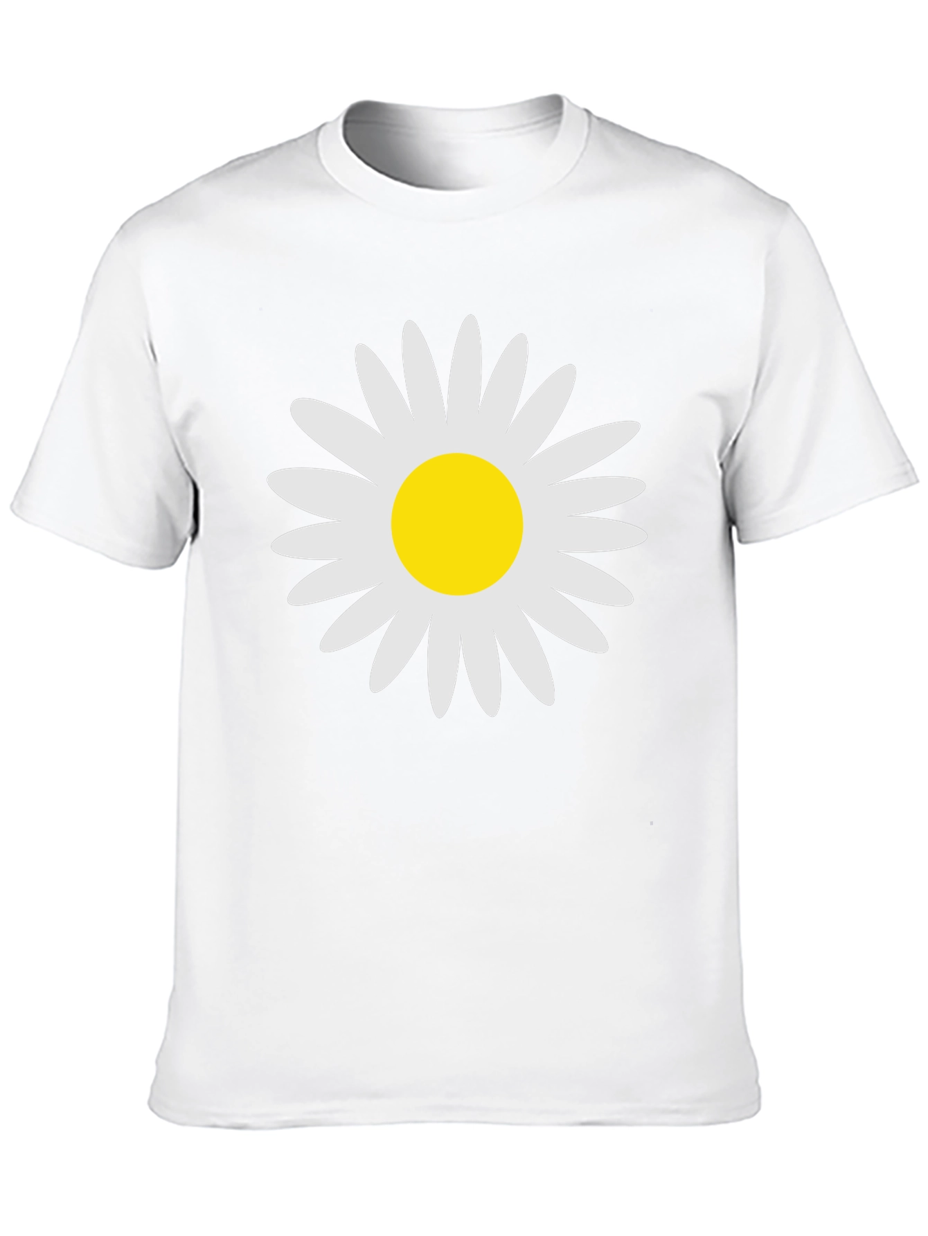Daisy Graphic Print Black T-Shirt