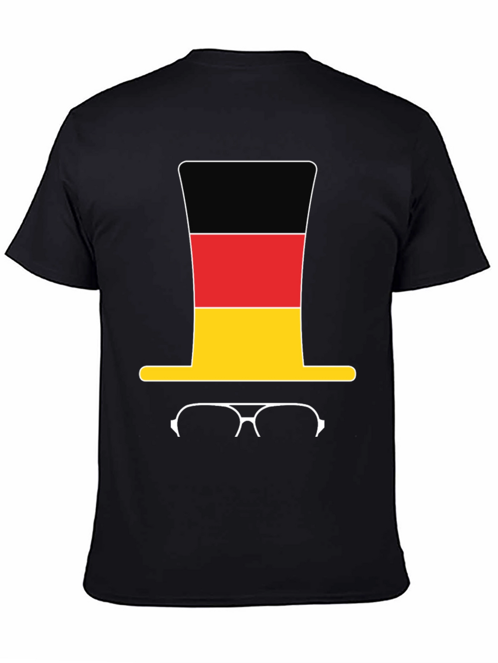 Germany Flag Top Hat & Glasses T-Shirt