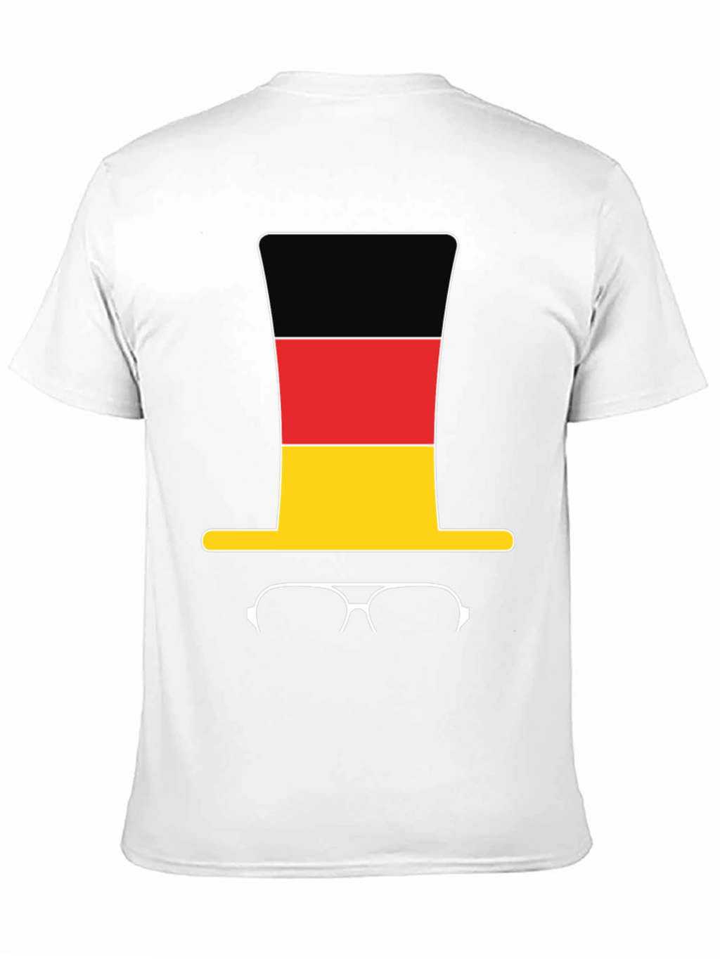 Germany Flag Top Hat & Glasses T-Shirt