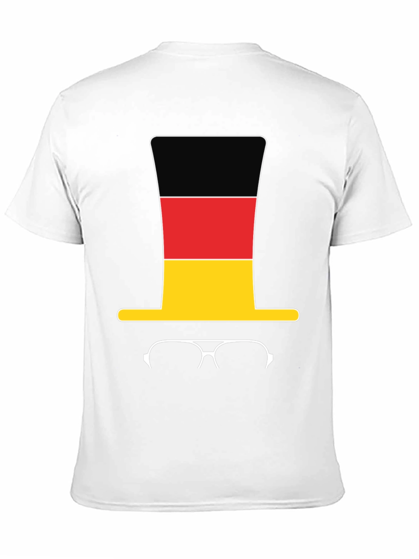 Germany Flag Top Hat & Glasses T-Shirt