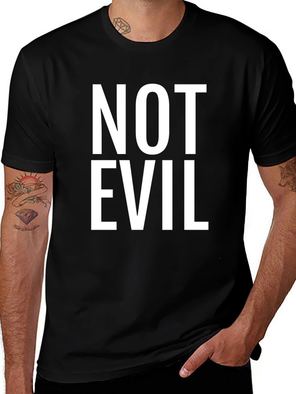 Not Evil Crew Neck T-Shirt