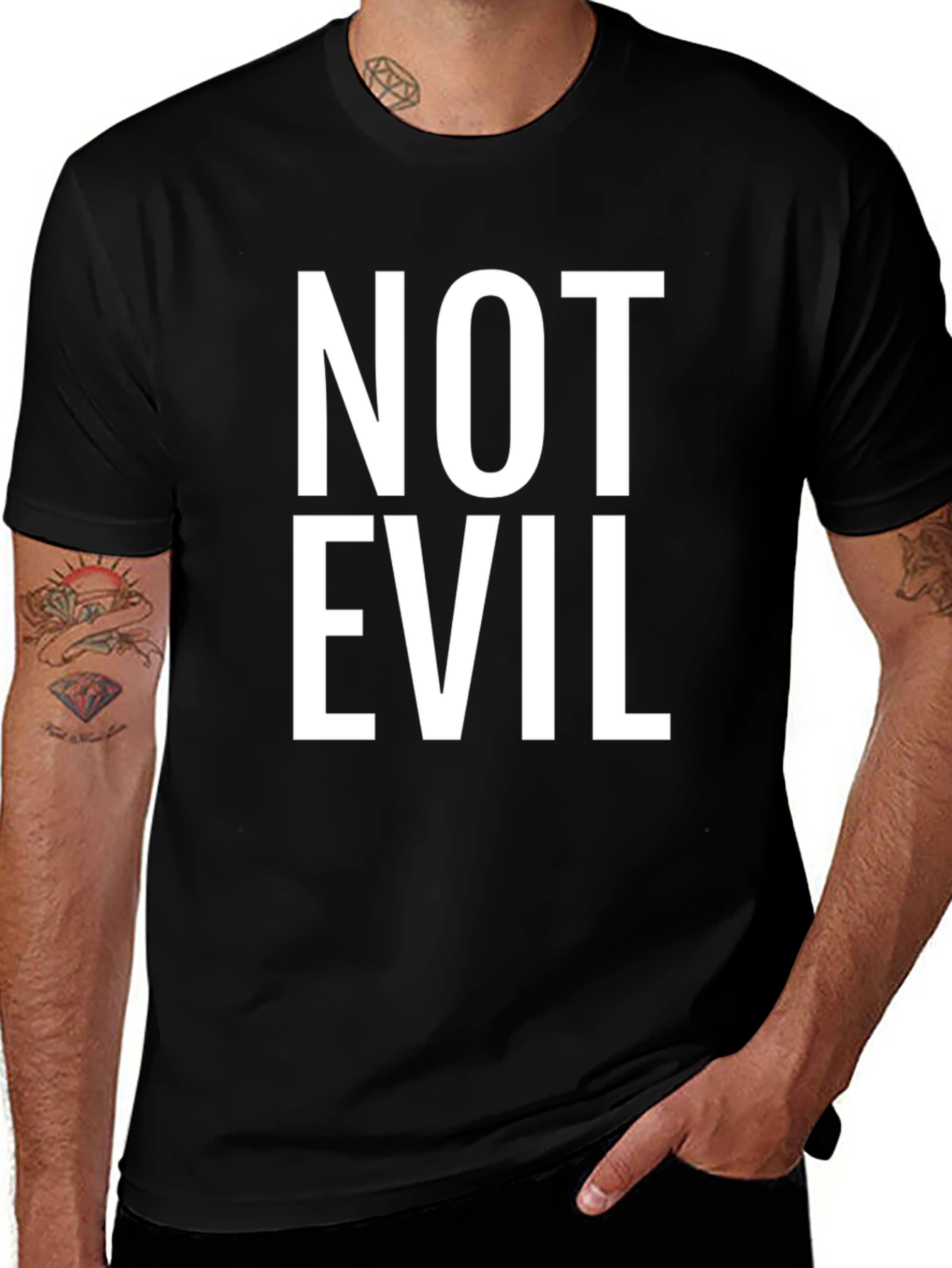 Not Evil Crew Neck T-Shirt