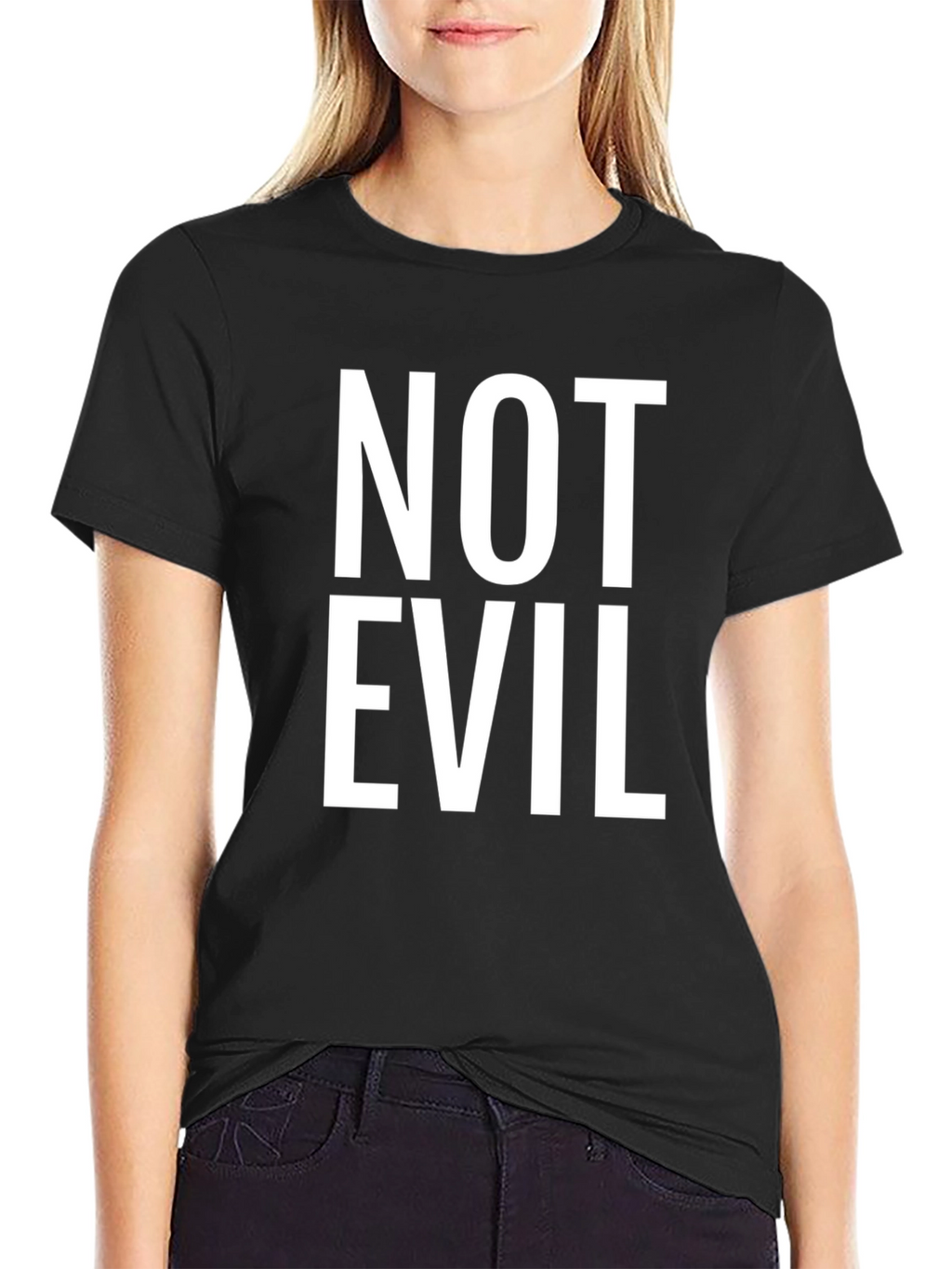 Not Evil Crew Neck T-Shirt