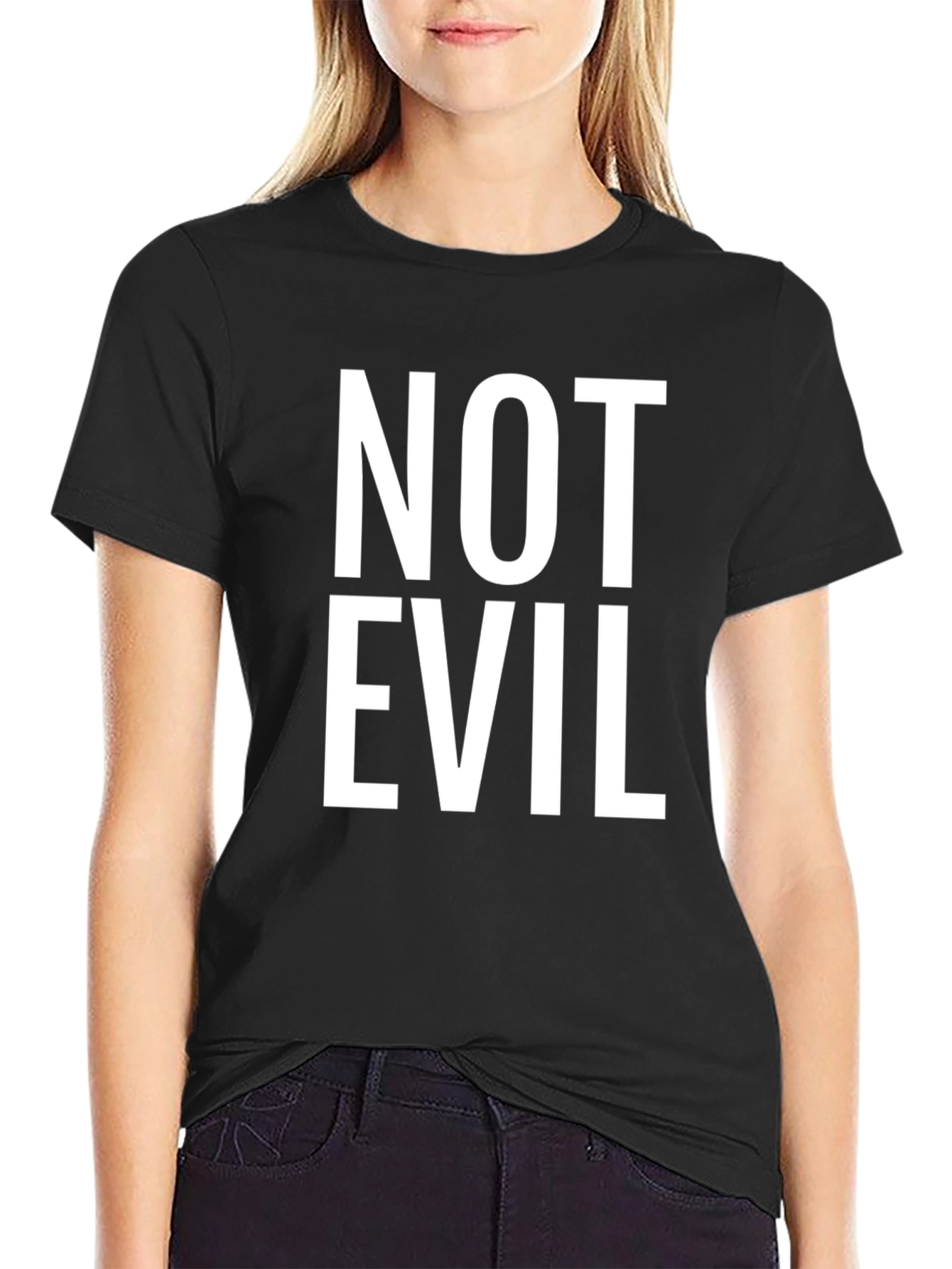 Not Evil Crew Neck T-Shirt
