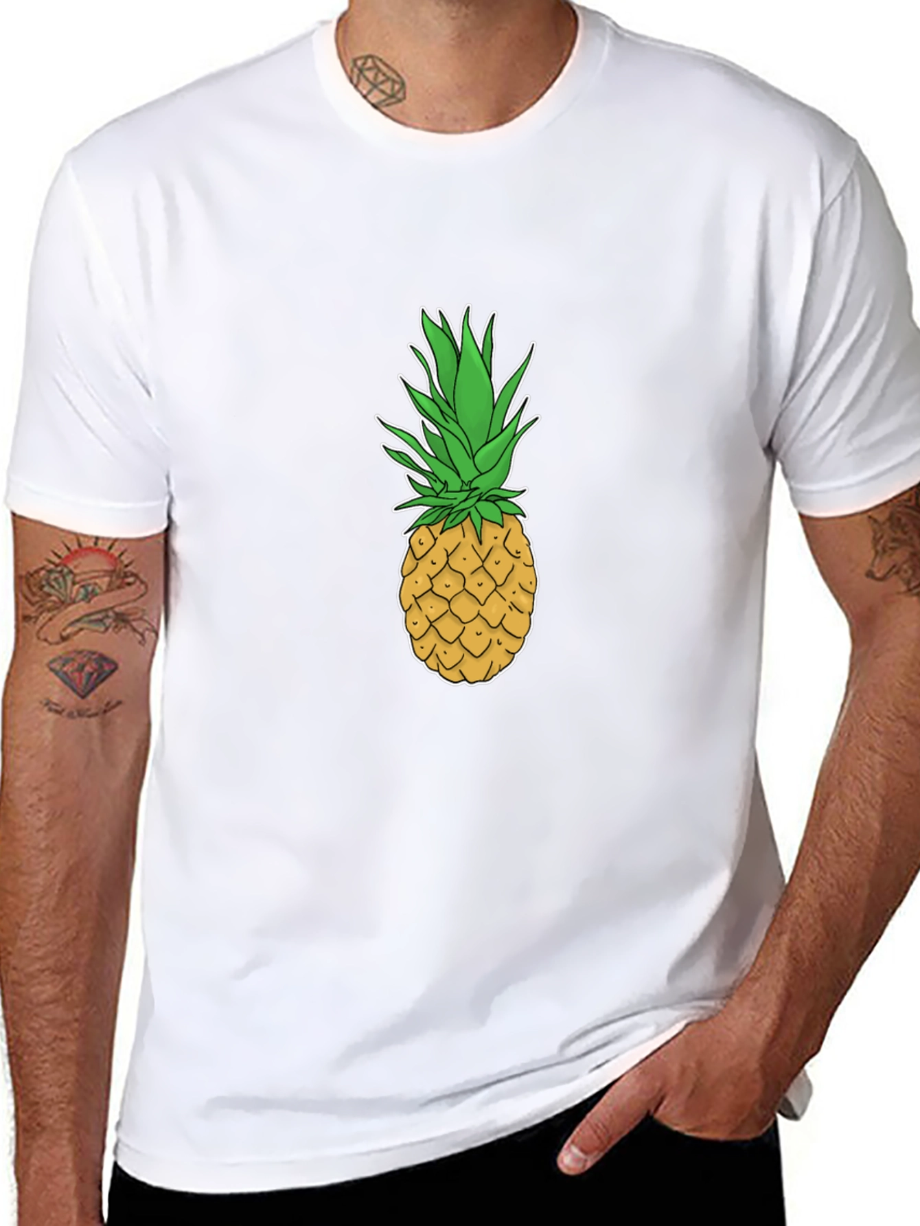 Pineapple Graphic Tee - Tropical Fruit T-Shirt