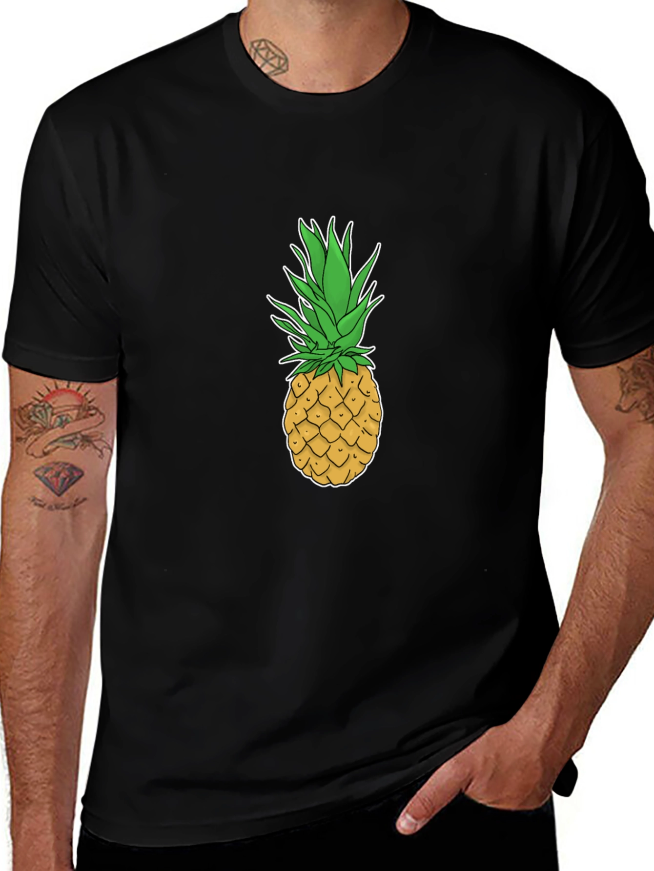 Pineapple Graphic Tee - Tropical Fruit T-Shirt