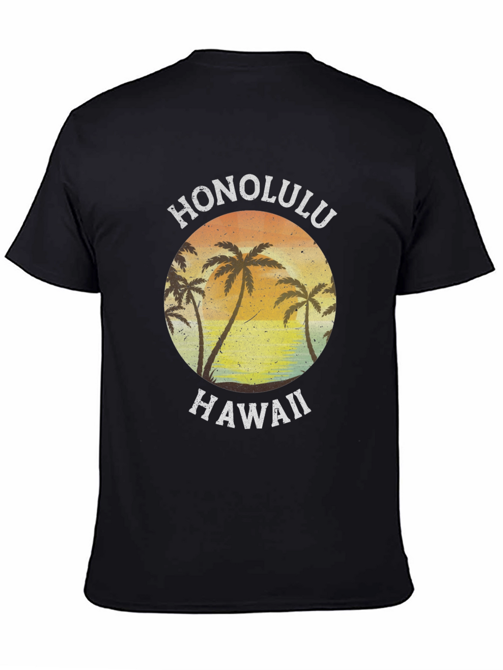 Honolulu Hawaii Palm Tree Graphic Tee