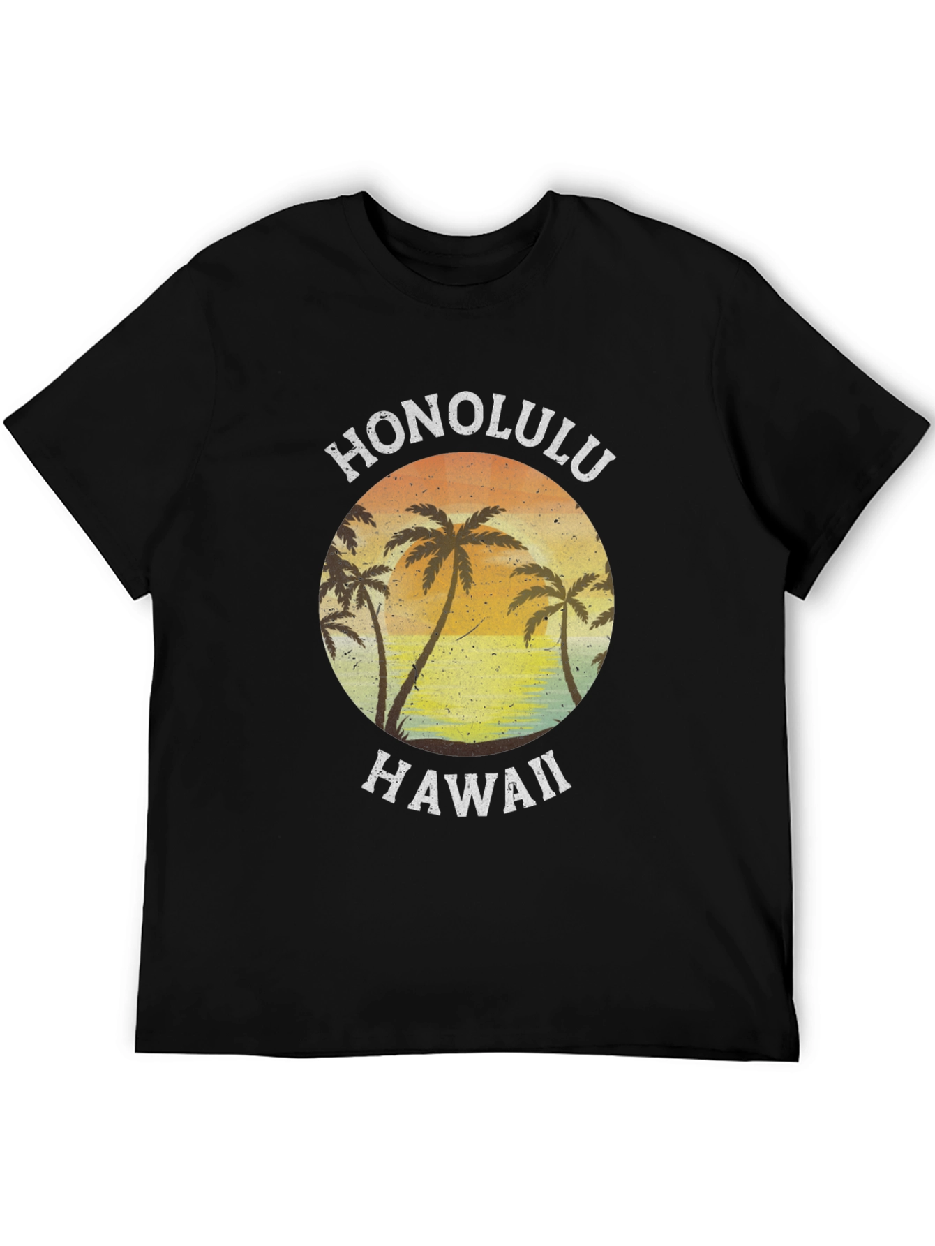 Honolulu Hawaii Palm Tree Graphic Tee