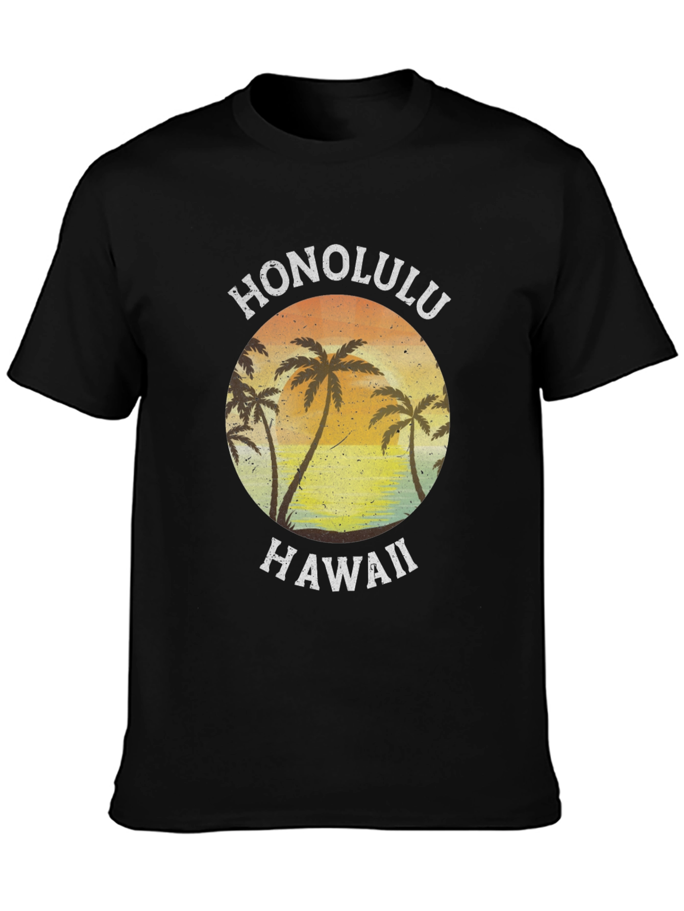 Honolulu Hawaii Palm Tree Graphic Tee