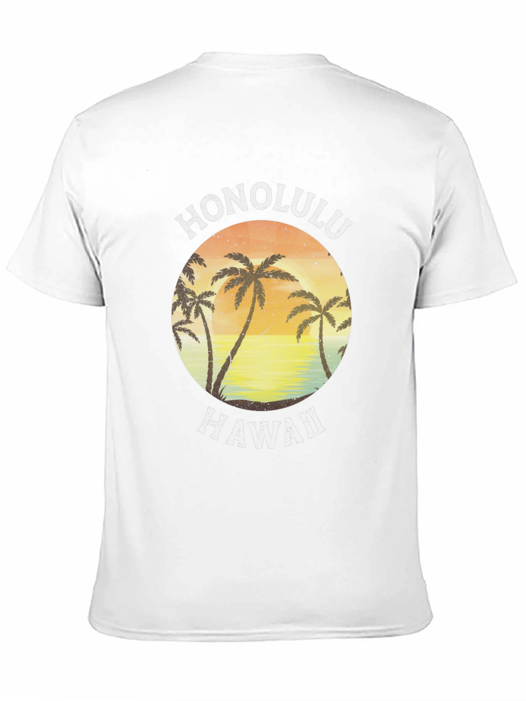 Honolulu Hawaii Palm Tree Graphic Tee