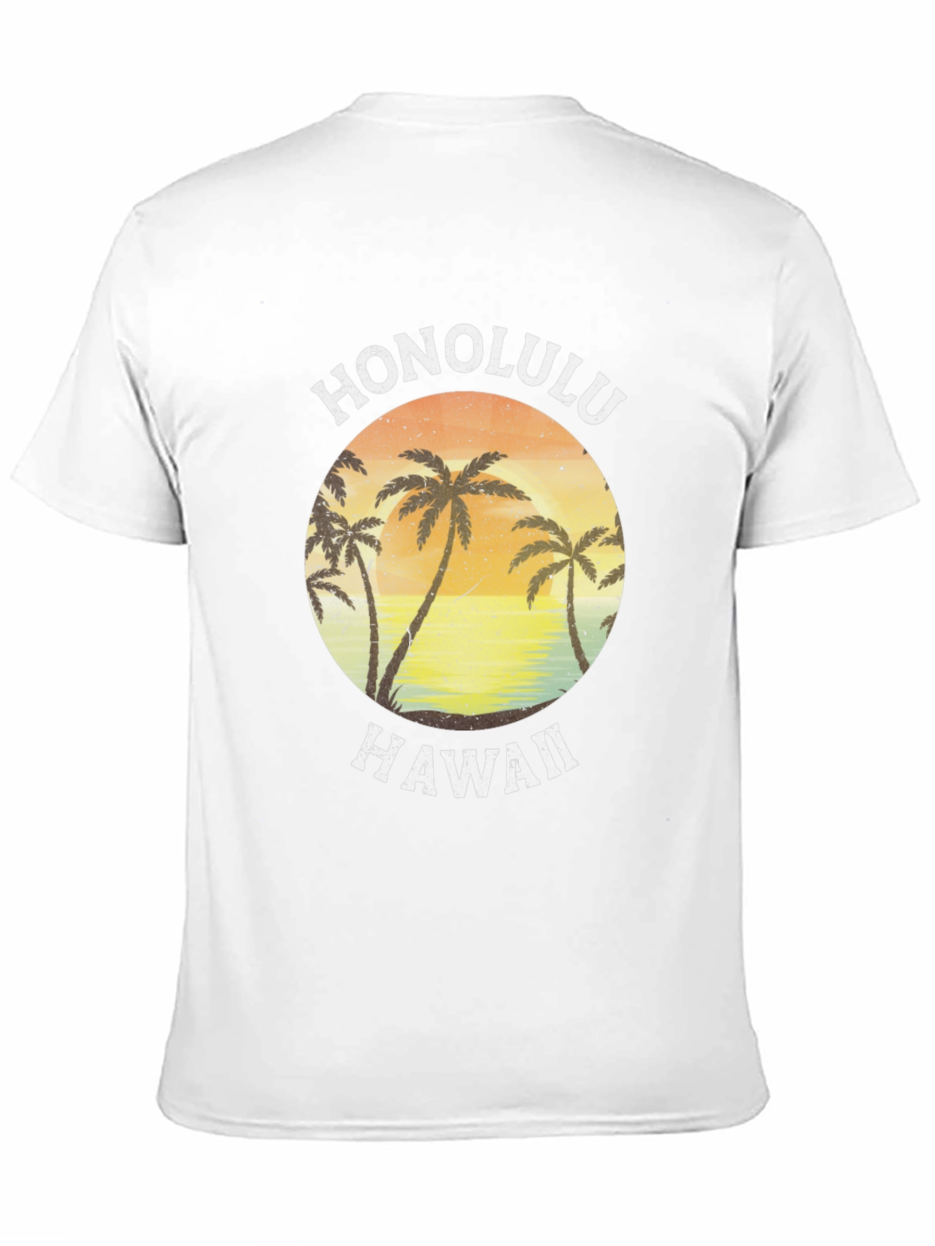 Honolulu Hawaii Palm Tree Graphic Tee