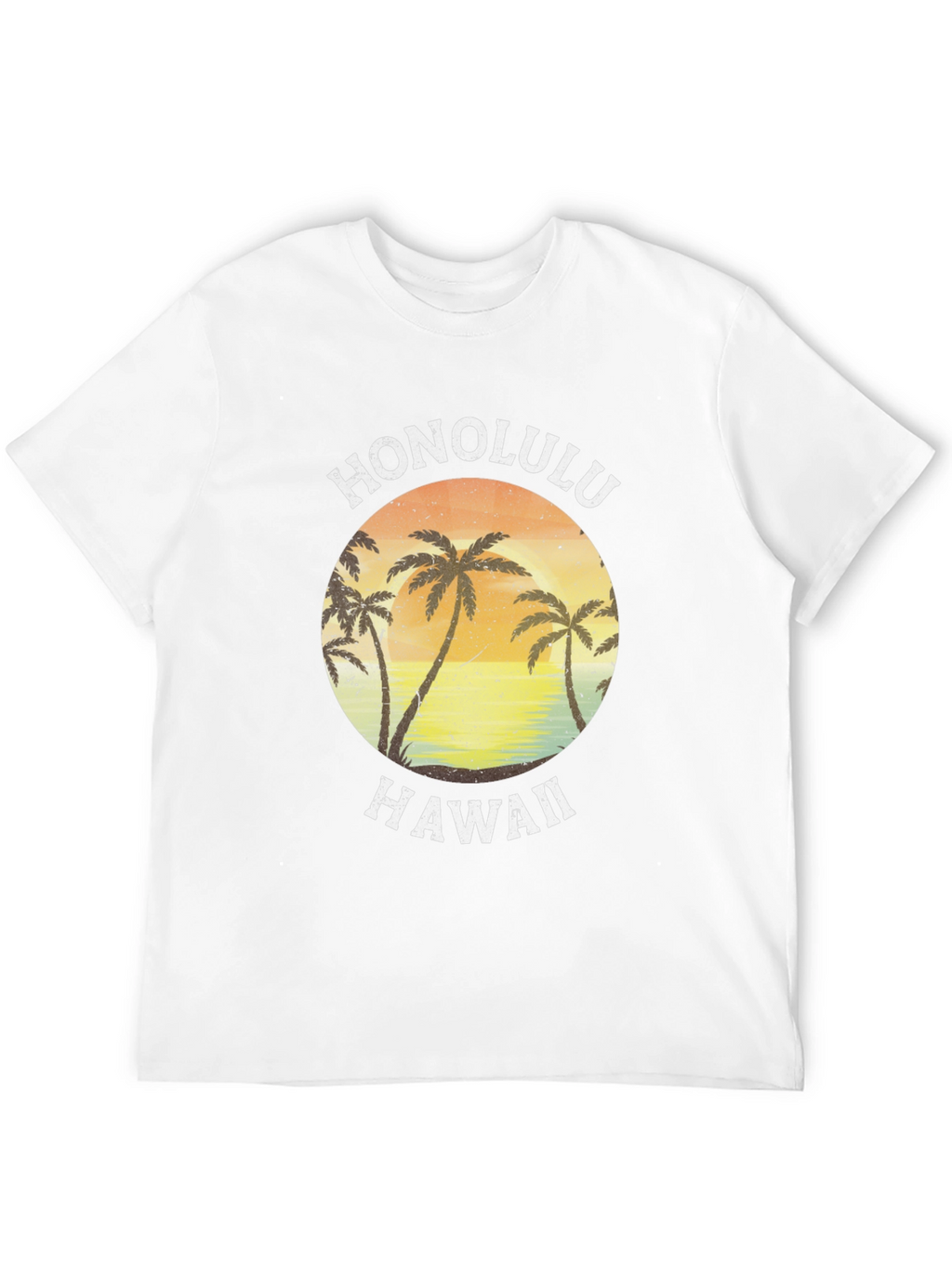 Honolulu Hawaii Palm Tree Graphic Tee