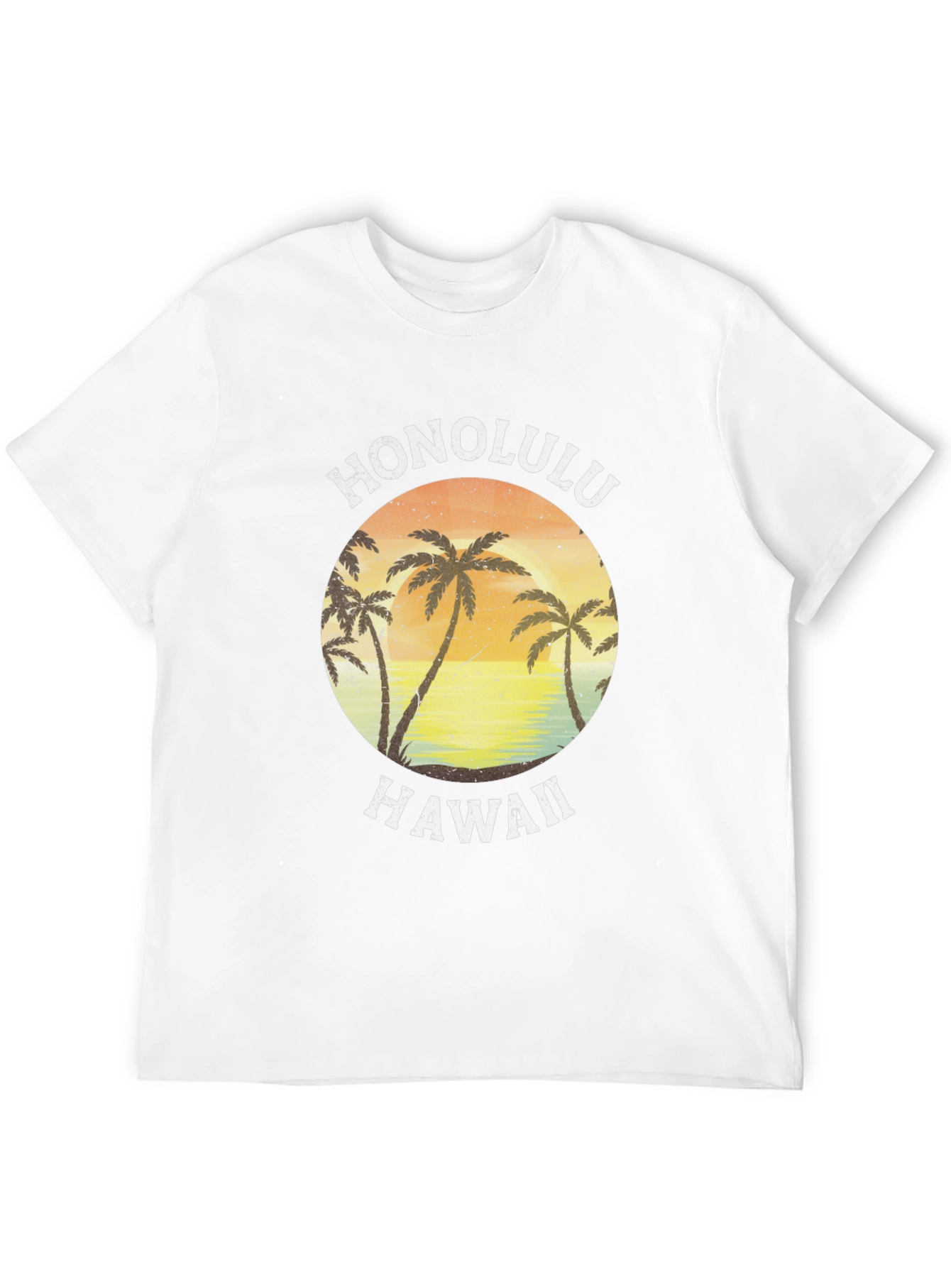 Honolulu Hawaii Palm Tree Graphic Tee