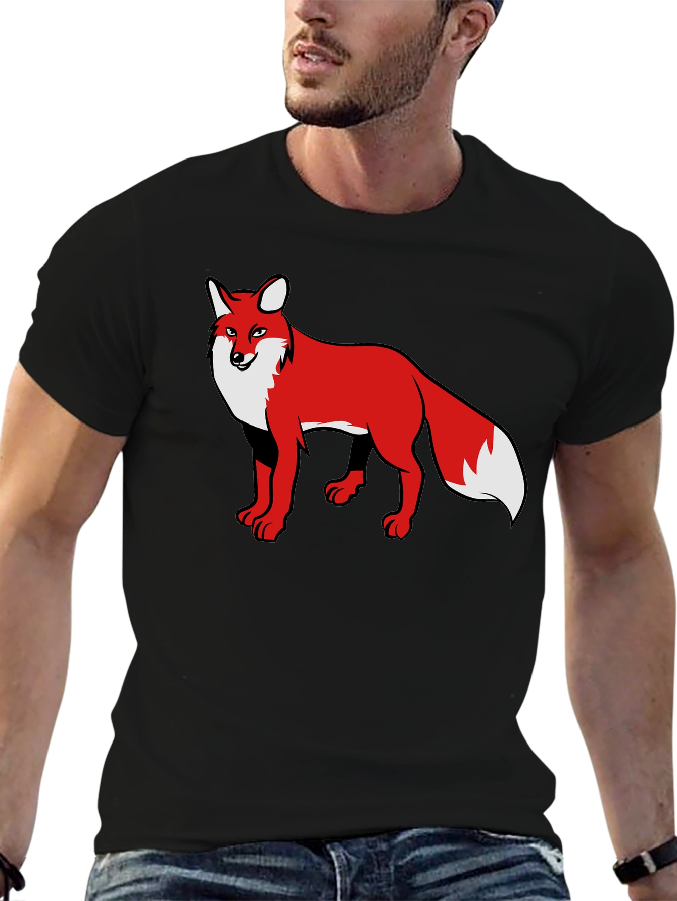 Fox Graphic Black T-Shirt