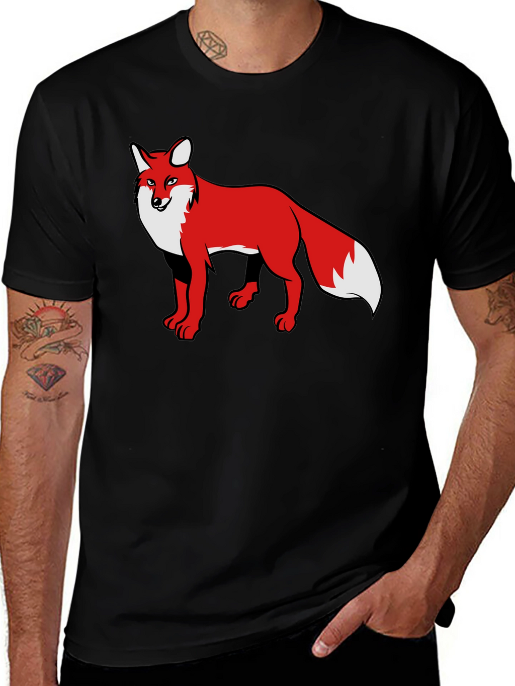 Fox Graphic Black T-Shirt