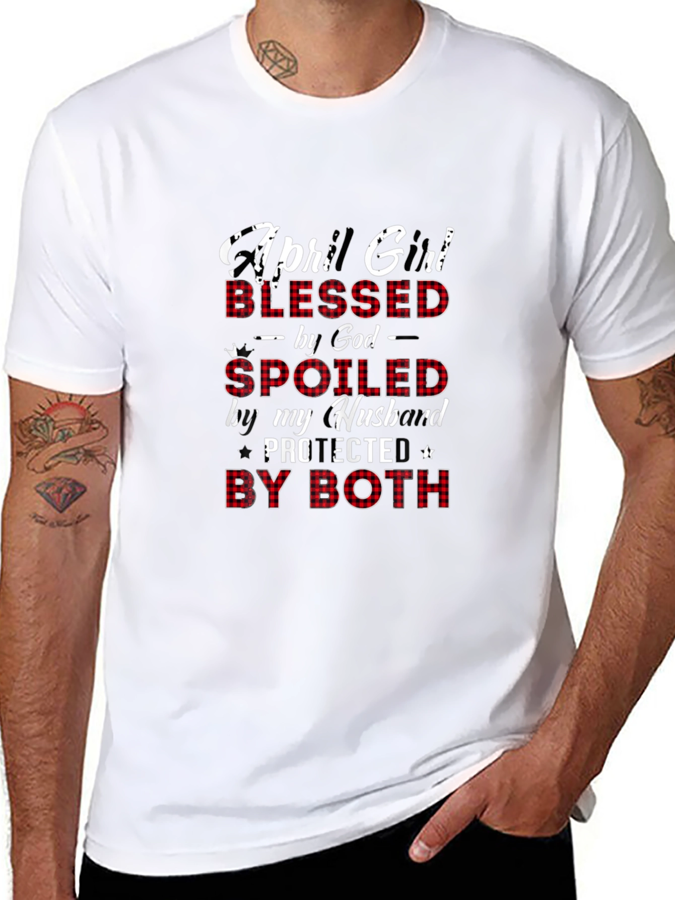 April Girl Blessed Spoiled T-Shirt