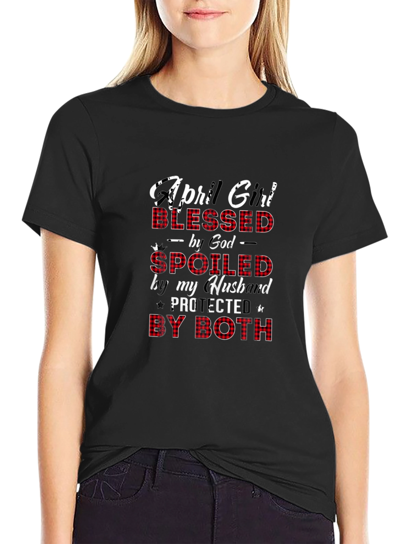 April Girl Blessed Spoiled T-Shirt
