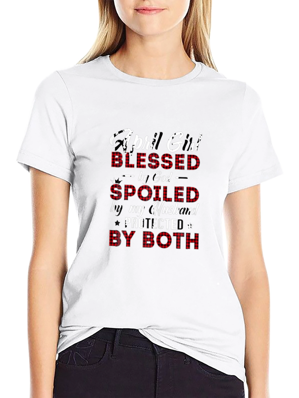 April Girl Blessed Spoiled T-Shirt
