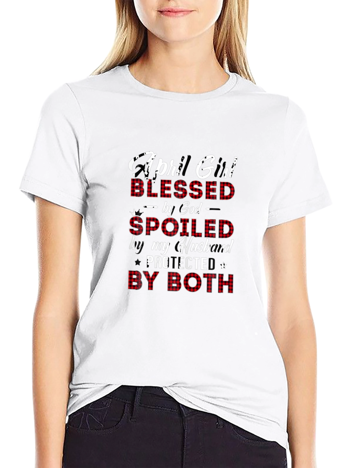April Girl Blessed Spoiled T-Shirt
