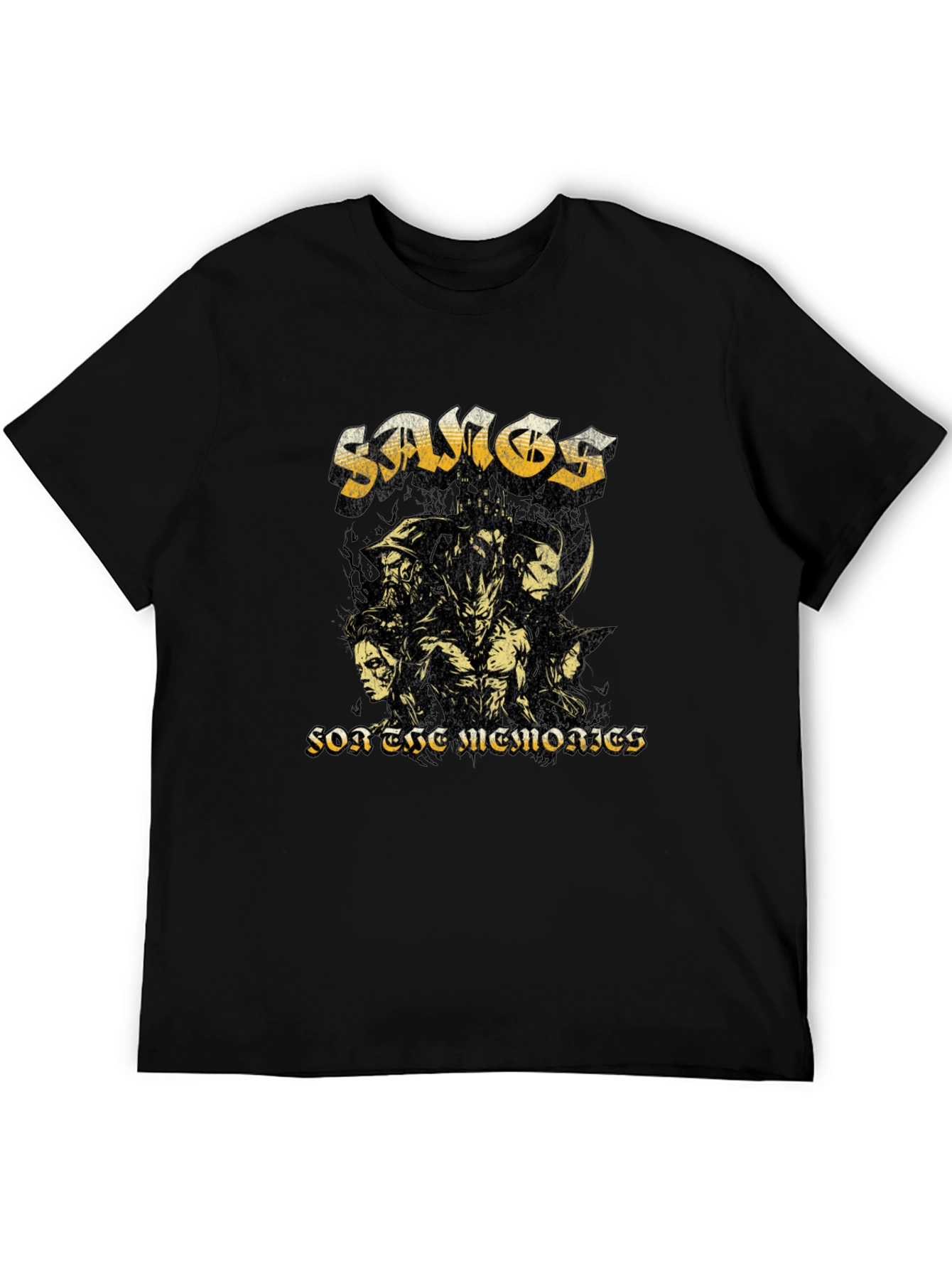 Samos Band Black T-Shirt - For The Memories Graphic Tee