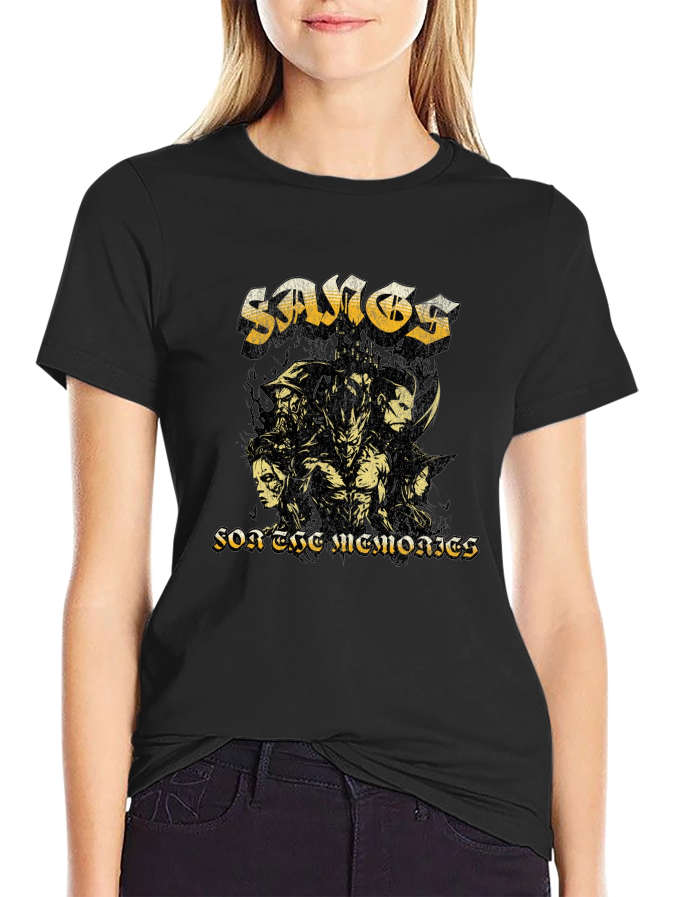 Samos Band Black T-Shirt - For The Memories Graphic Tee
