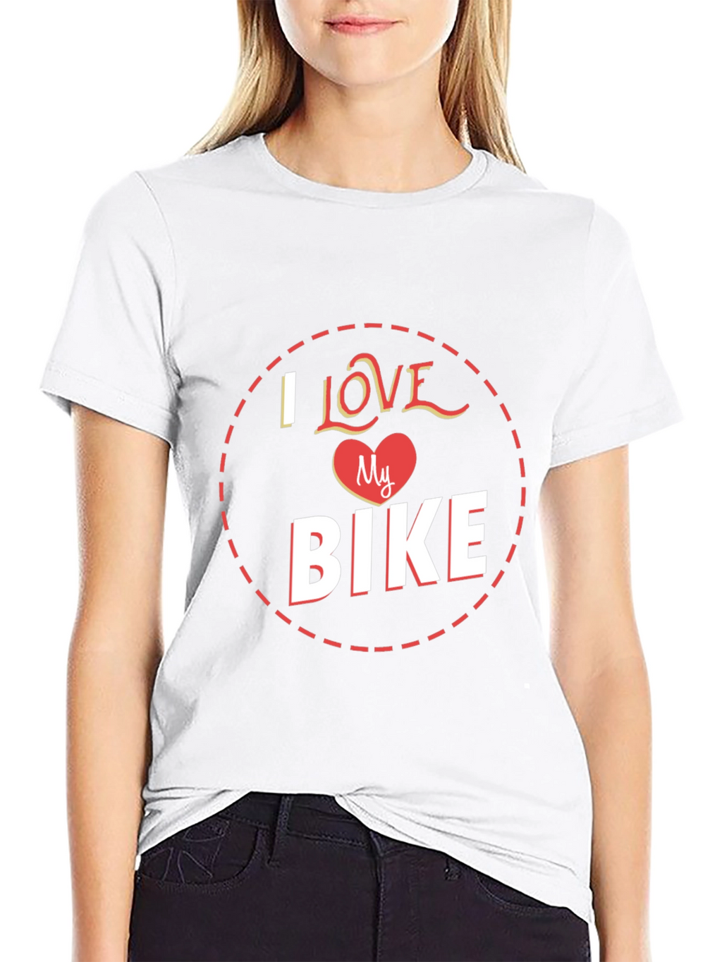 I Love My Bike Graphic Tee - Black