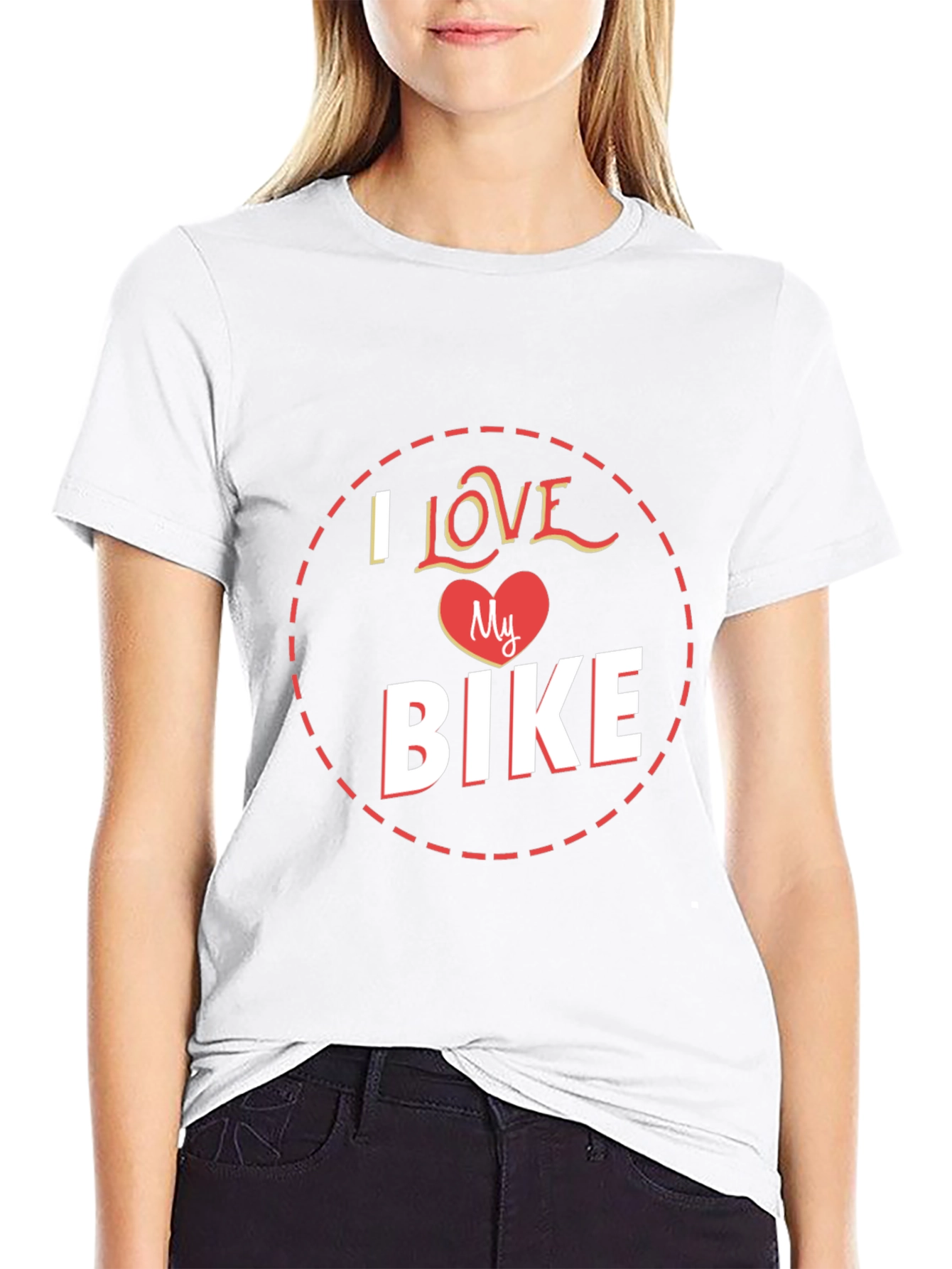 I Love My Bike Graphic Tee - Black