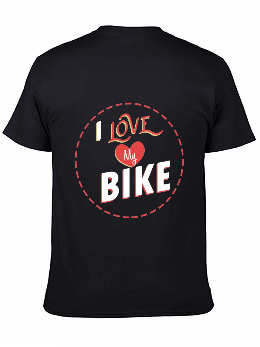 I Love My Bike Graphic Tee - Black