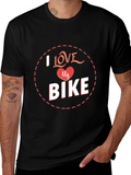 I Love My Bike Graphic Tee - Black